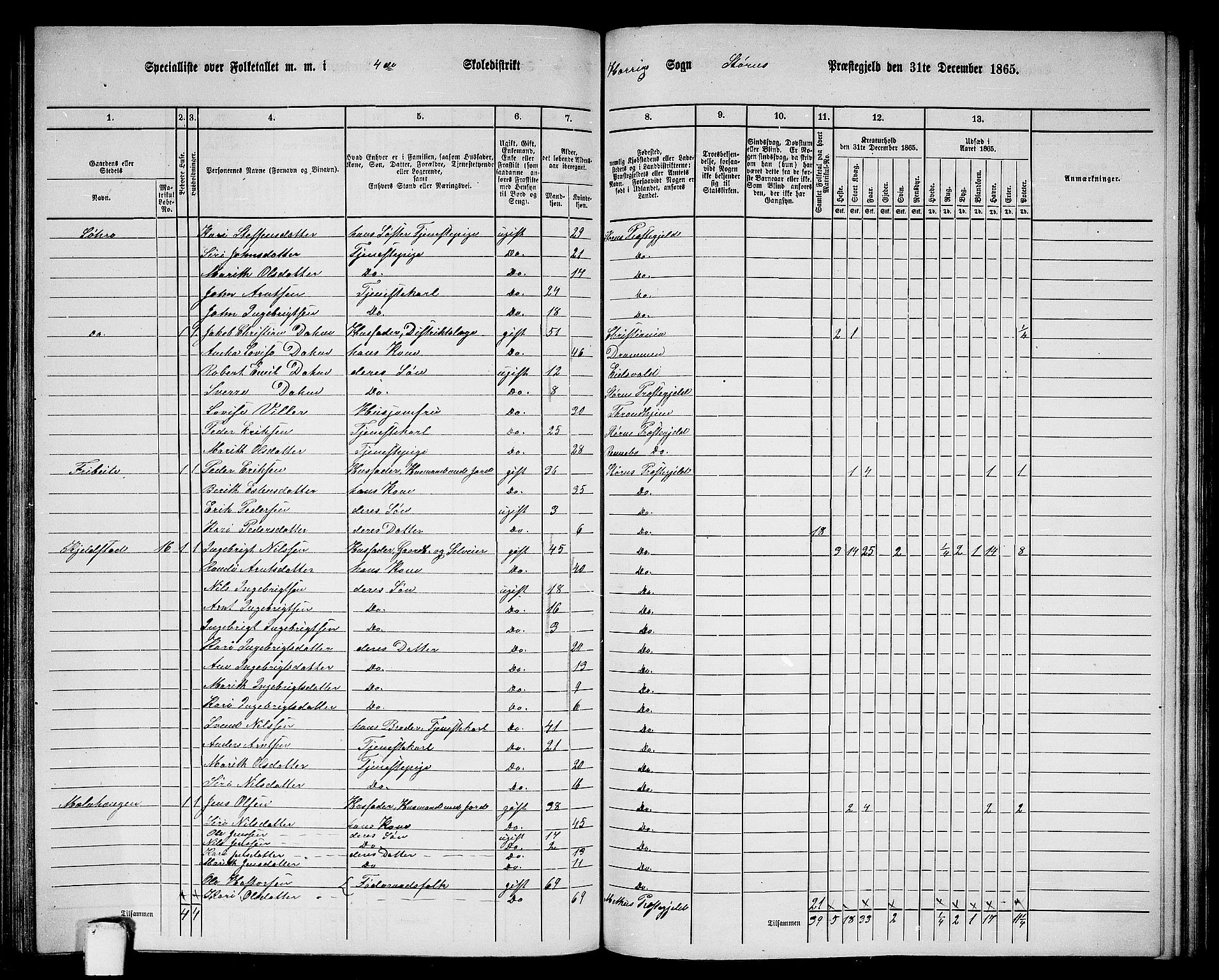 RA, 1865 census for Støren, 1865, p. 180