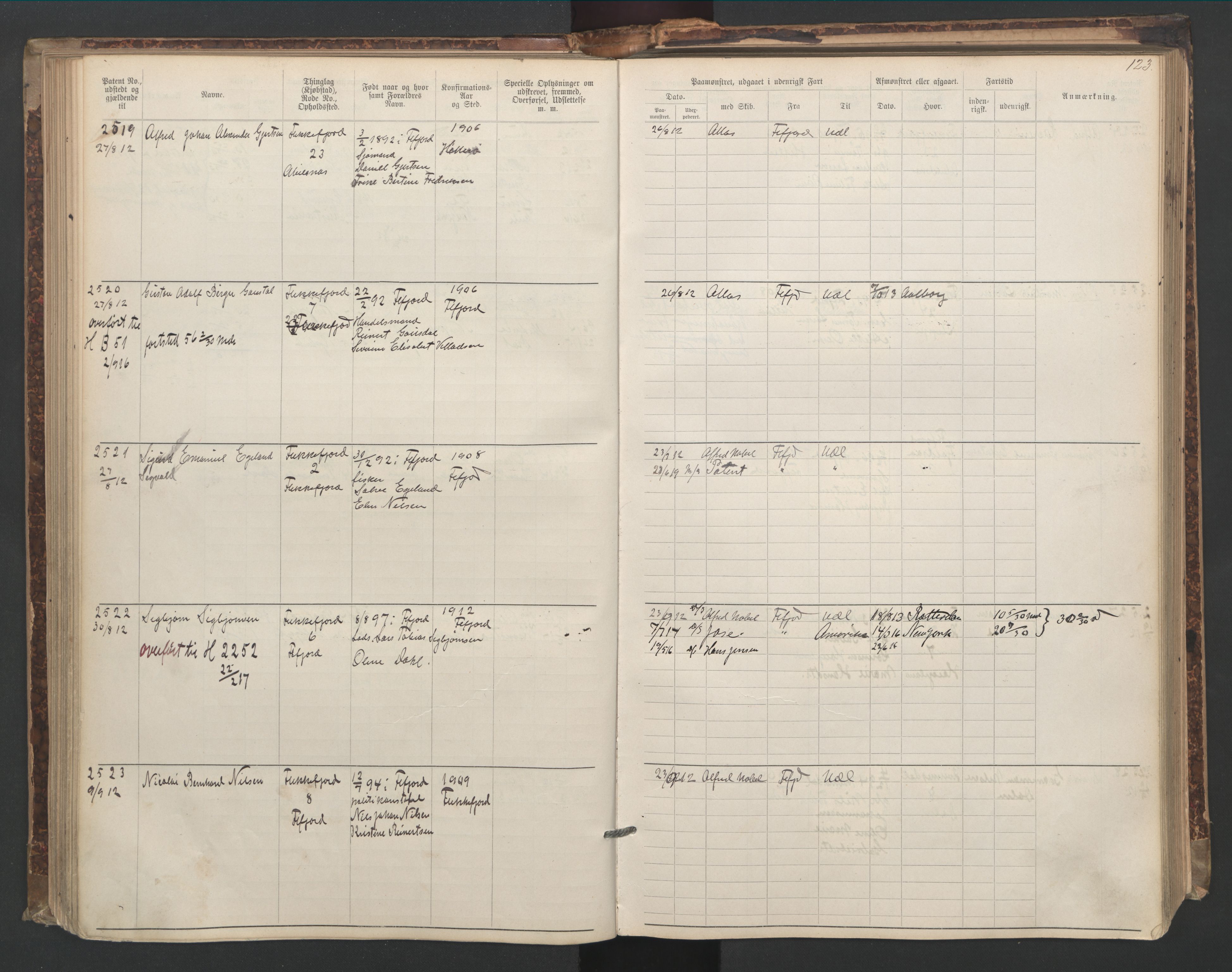 Flekkefjord mønstringskrets, AV/SAK-2031-0018/F/Fa/L0006: Annotasjonsrulle nr 1916-2964 med register, Æ-3, 1891-1948, p. 153