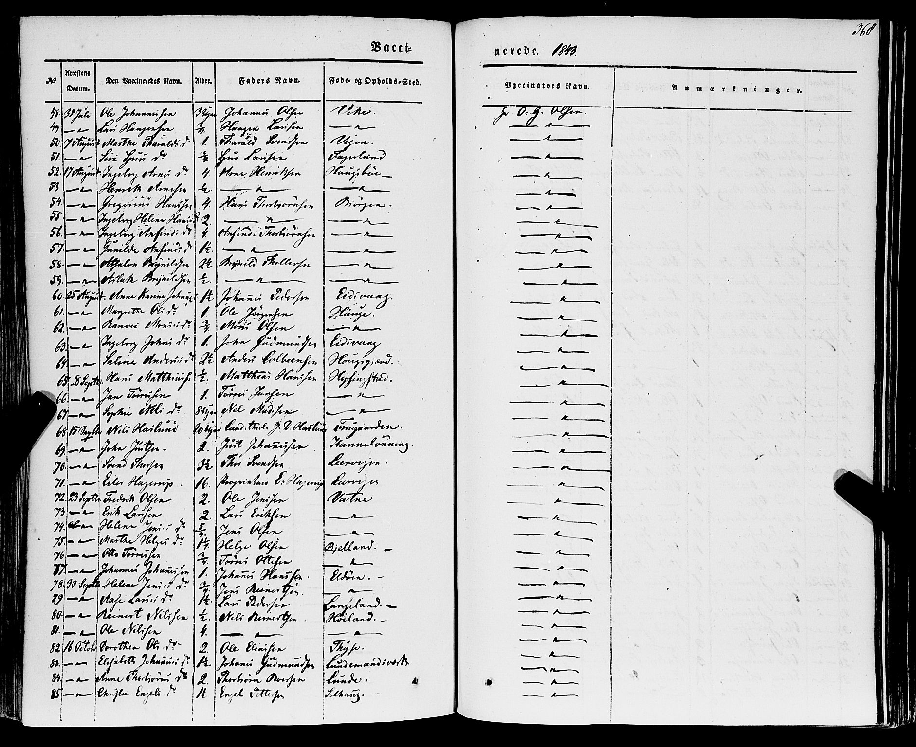 Stord sokneprestembete, SAB/A-78201/H/Haa: Parish register (official) no. A 7, 1841-1861, p. 368