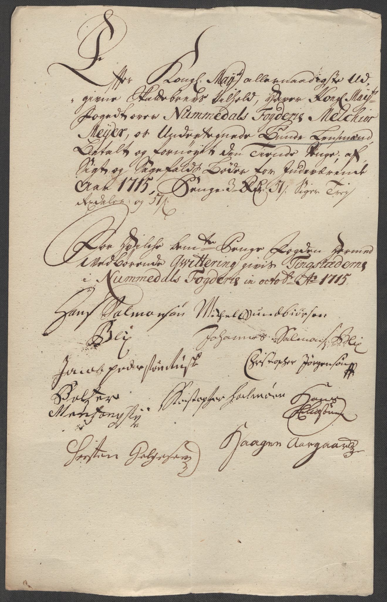 Rentekammeret inntil 1814, Reviderte regnskaper, Fogderegnskap, AV/RA-EA-4092/R64/L4436: Fogderegnskap Namdal, 1715, p. 203