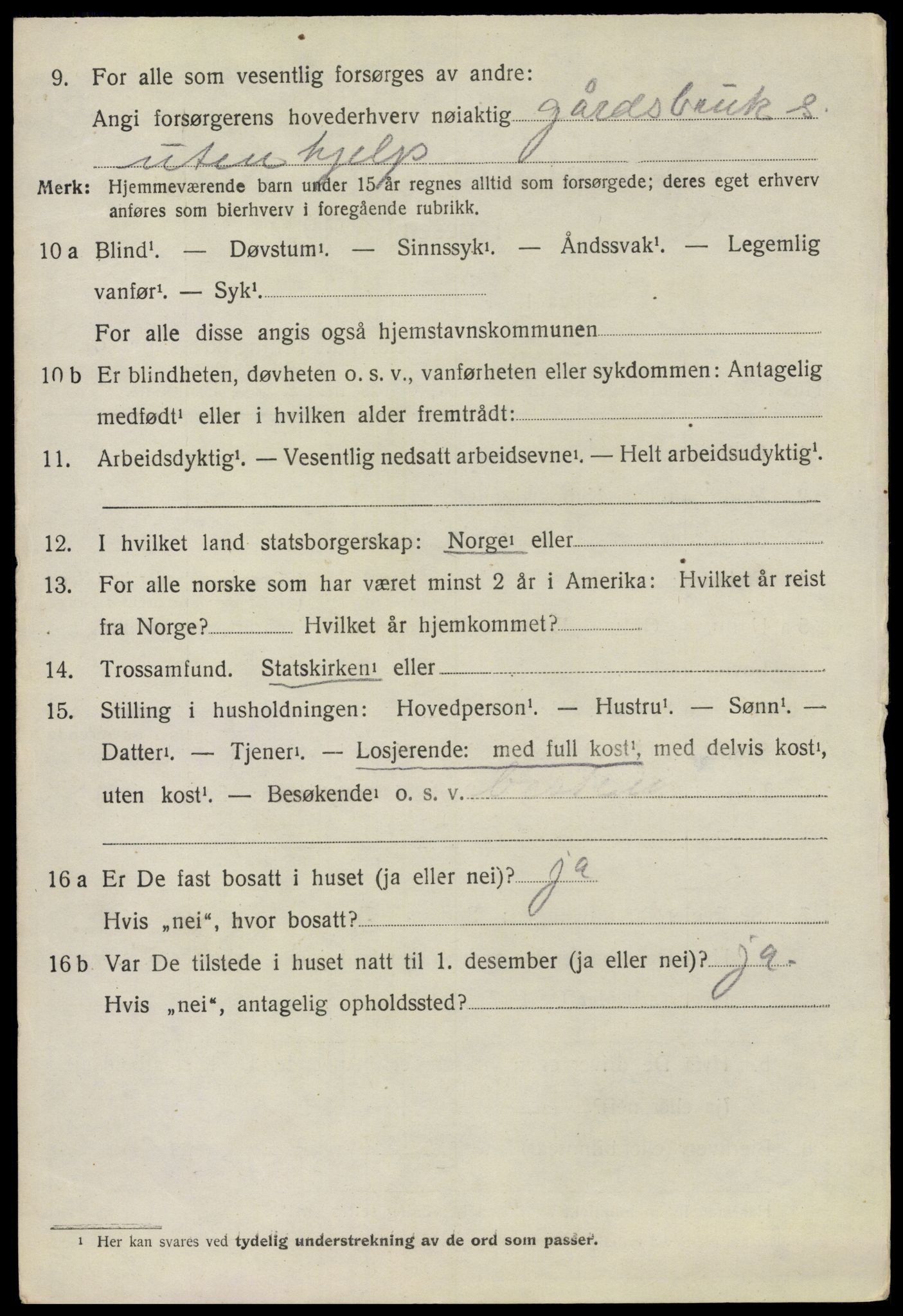 SAO, 1920 census for Høland, 1920, p. 9192