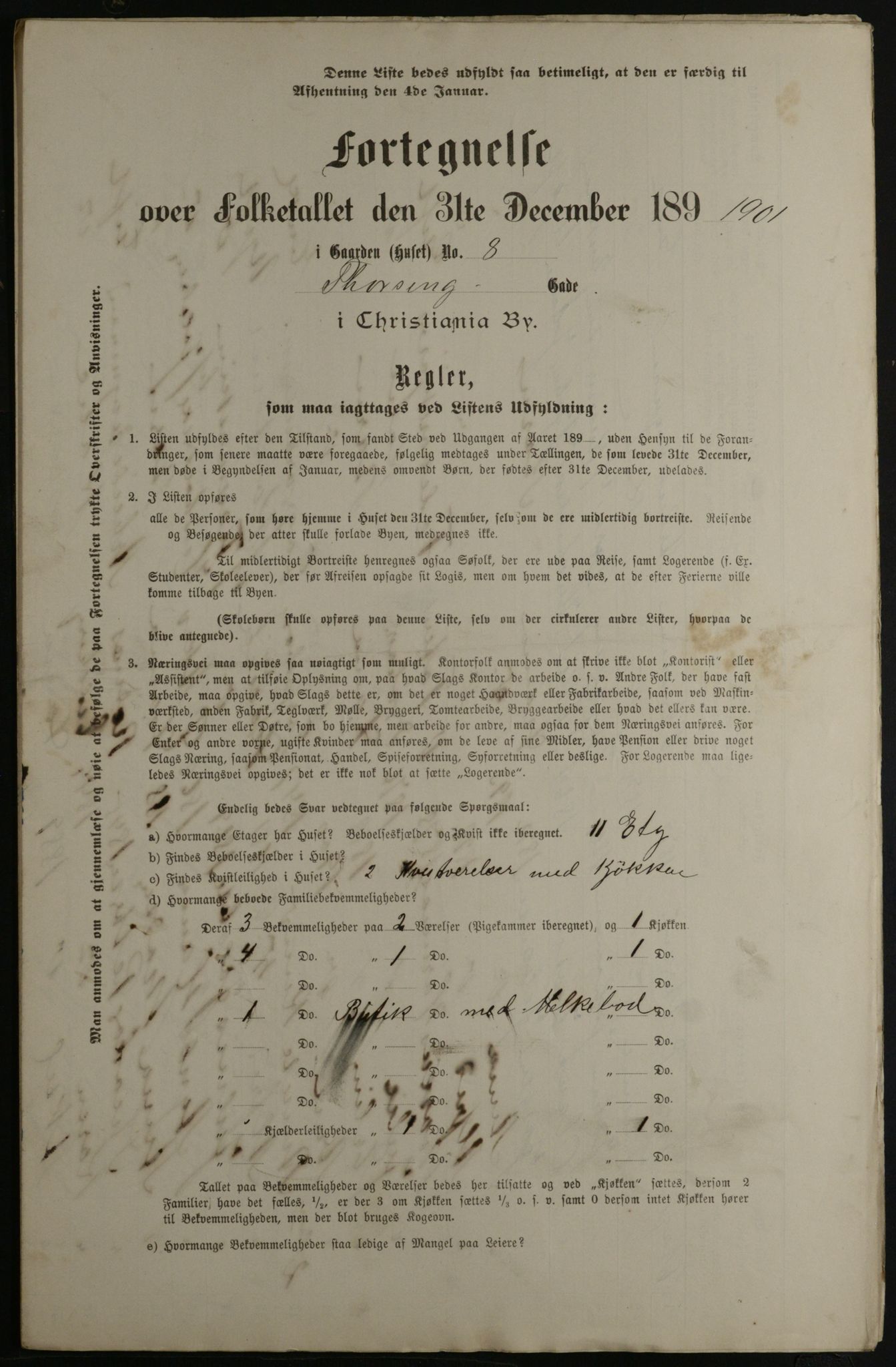 OBA, Municipal Census 1901 for Kristiania, 1901, p. 16795
