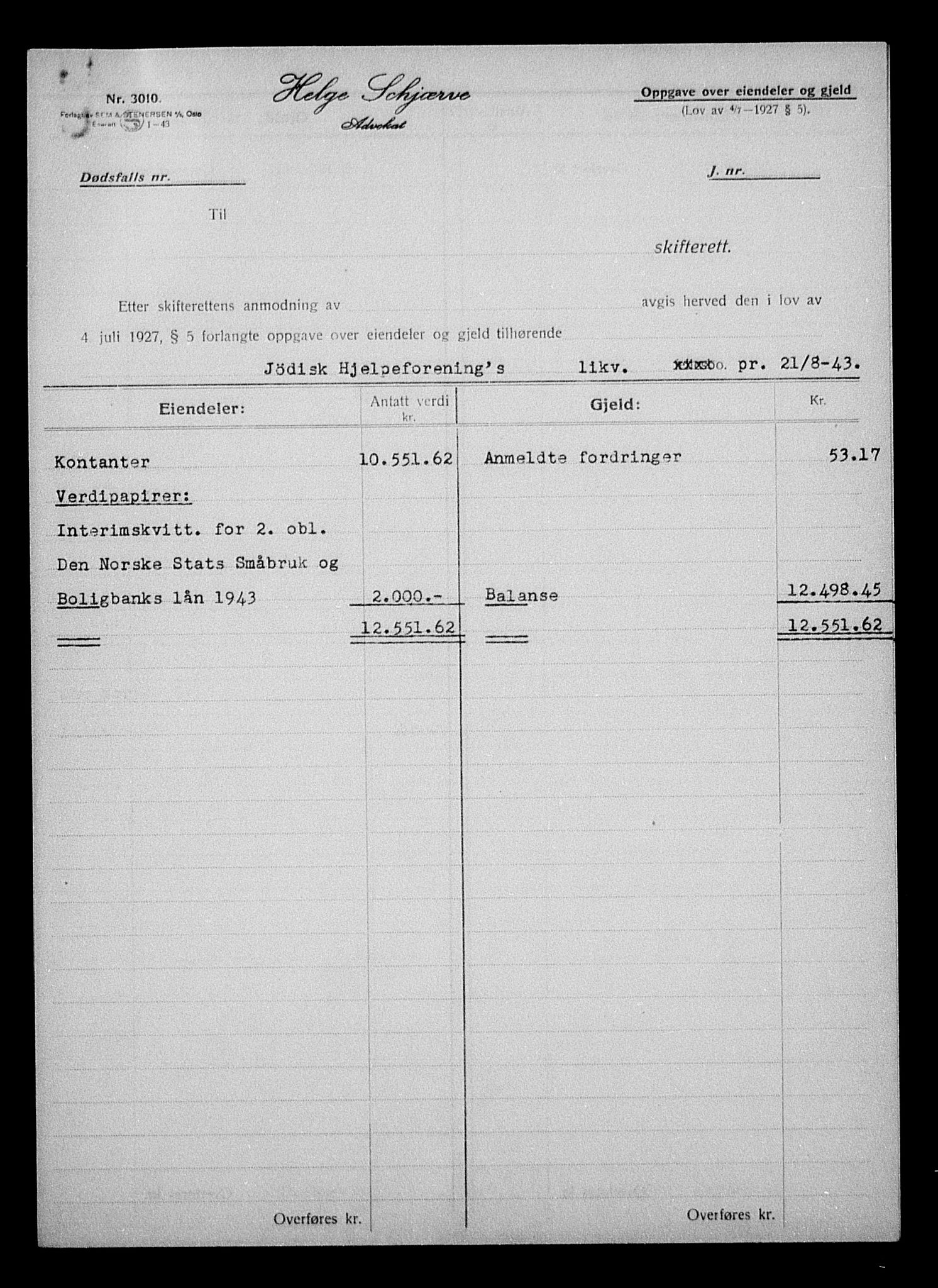 Justisdepartementet, Tilbakeføringskontoret for inndratte formuer, AV/RA-S-1564/H/Hc/Hcc/L0930: --, 1945-1947, p. 103