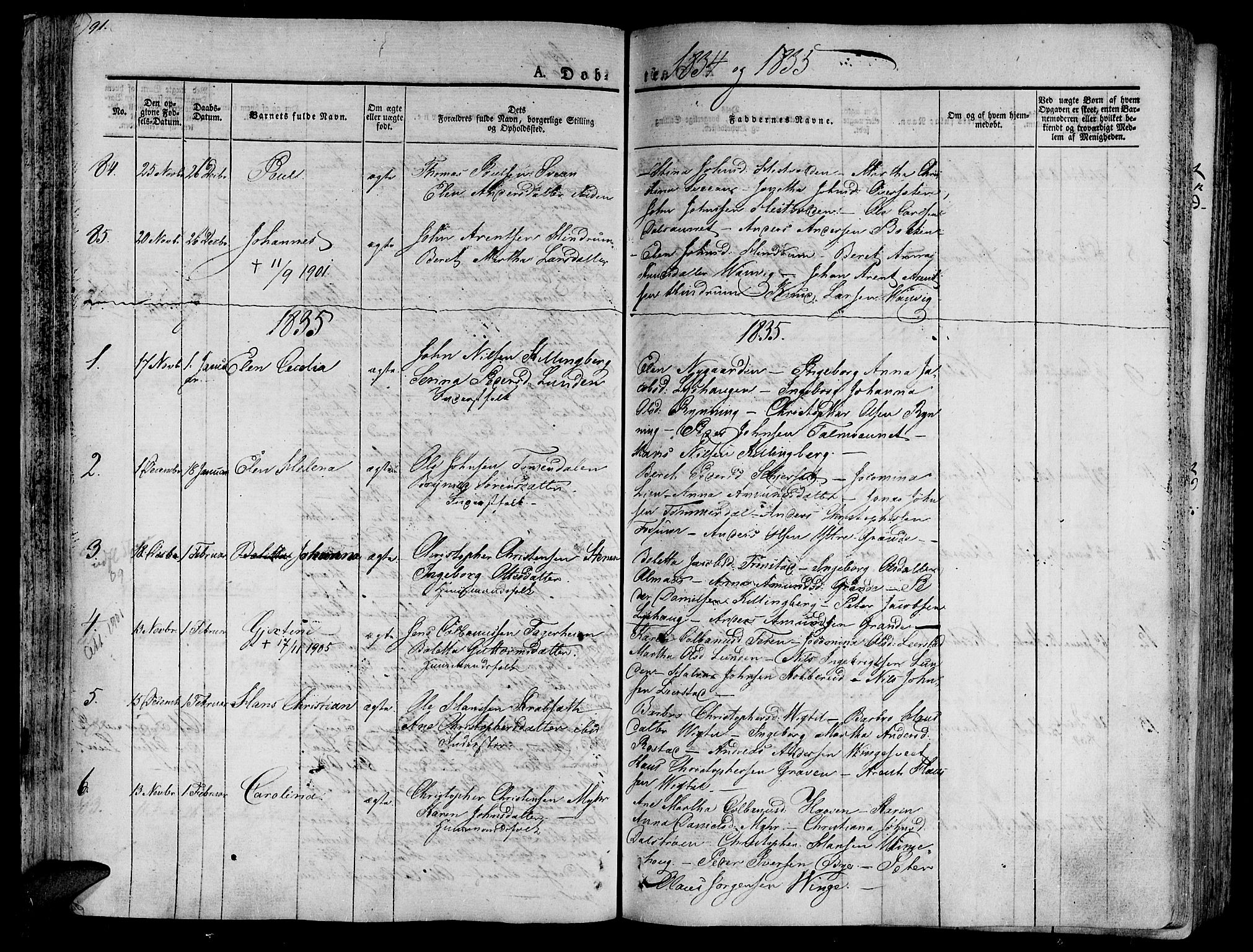 Ministerialprotokoller, klokkerbøker og fødselsregistre - Nord-Trøndelag, SAT/A-1458/701/L0006: Parish register (official) no. 701A06, 1825-1841, p. 91