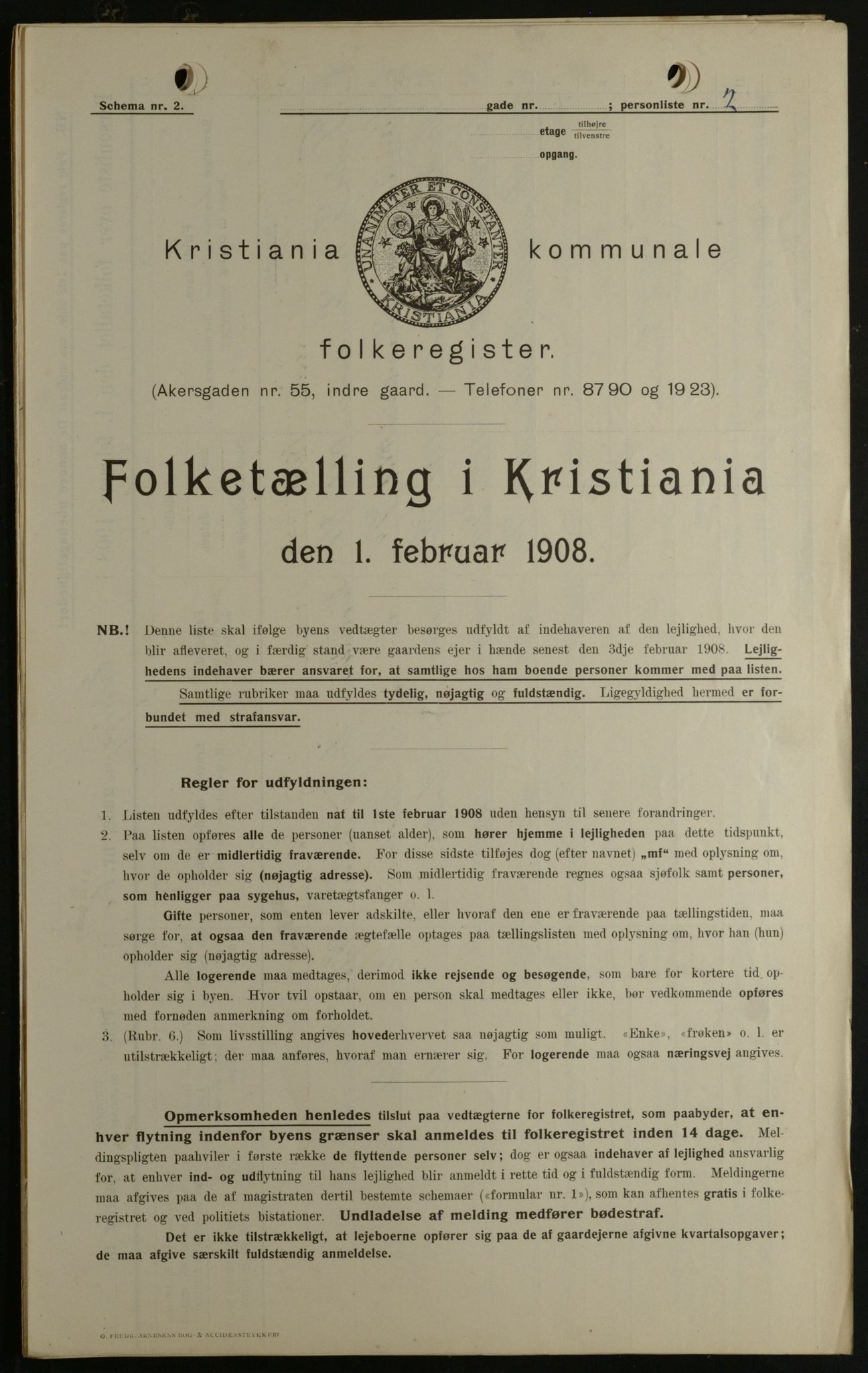 OBA, Municipal Census 1908 for Kristiania, 1908, p. 20034