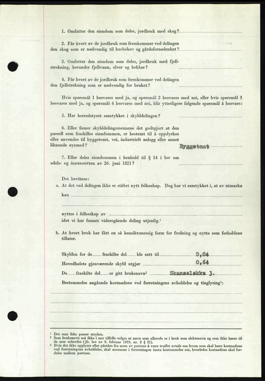 Idd og Marker sorenskriveri, AV/SAO-A-10283/G/Gb/Gbb/L0011: Mortgage book no. A11, 1948-1949, Diary no: : 364/1949