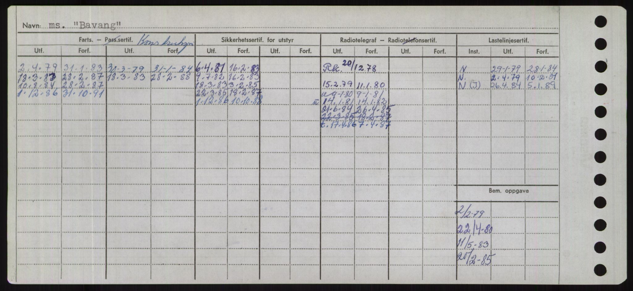 Sjøfartsdirektoratet med forløpere, Skipsmålingen, AV/RA-S-1627/H/Hd/L0003: Fartøy, B-Bev, p. 414