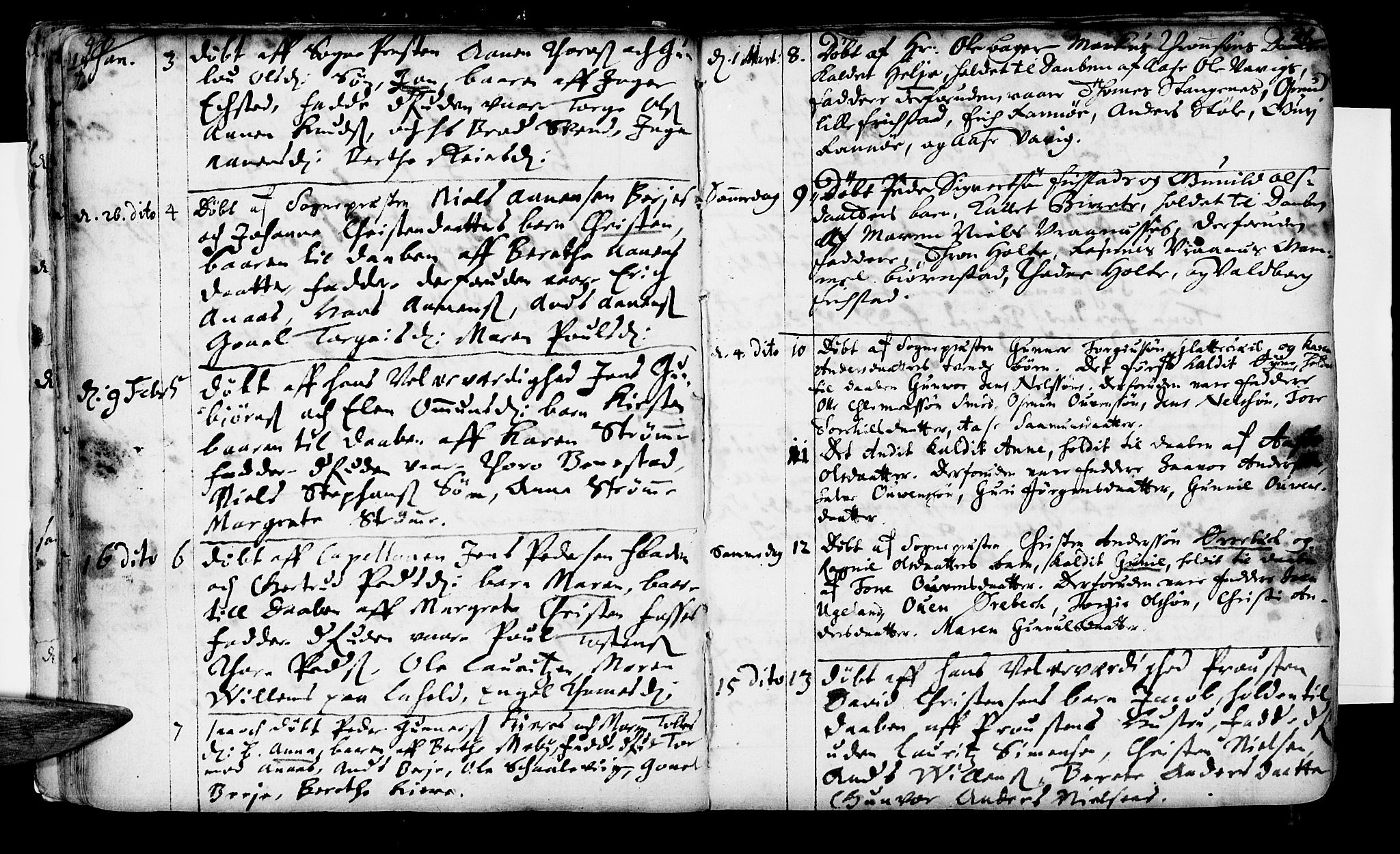 Oddernes sokneprestkontor, AV/SAK-1111-0033/F/Fa/Faa/L0001: Parish register (official) no. A 1, 1692-1718, p. 40-41