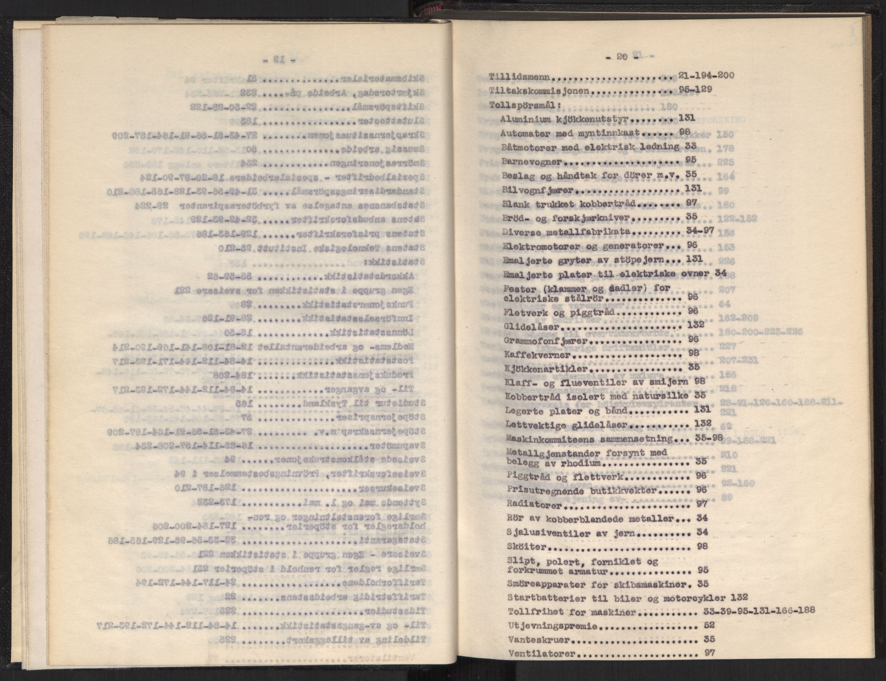 Teknologibedriftenes Landsforening TBL, RA/PA-1700/A/Ad/L0006: Årsberetning med register, 1937-1943