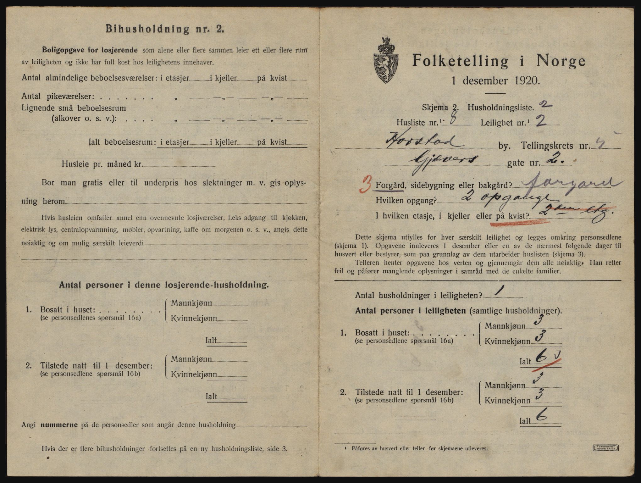 SATØ, 1920 census for Harstad, 1920, p. 1651