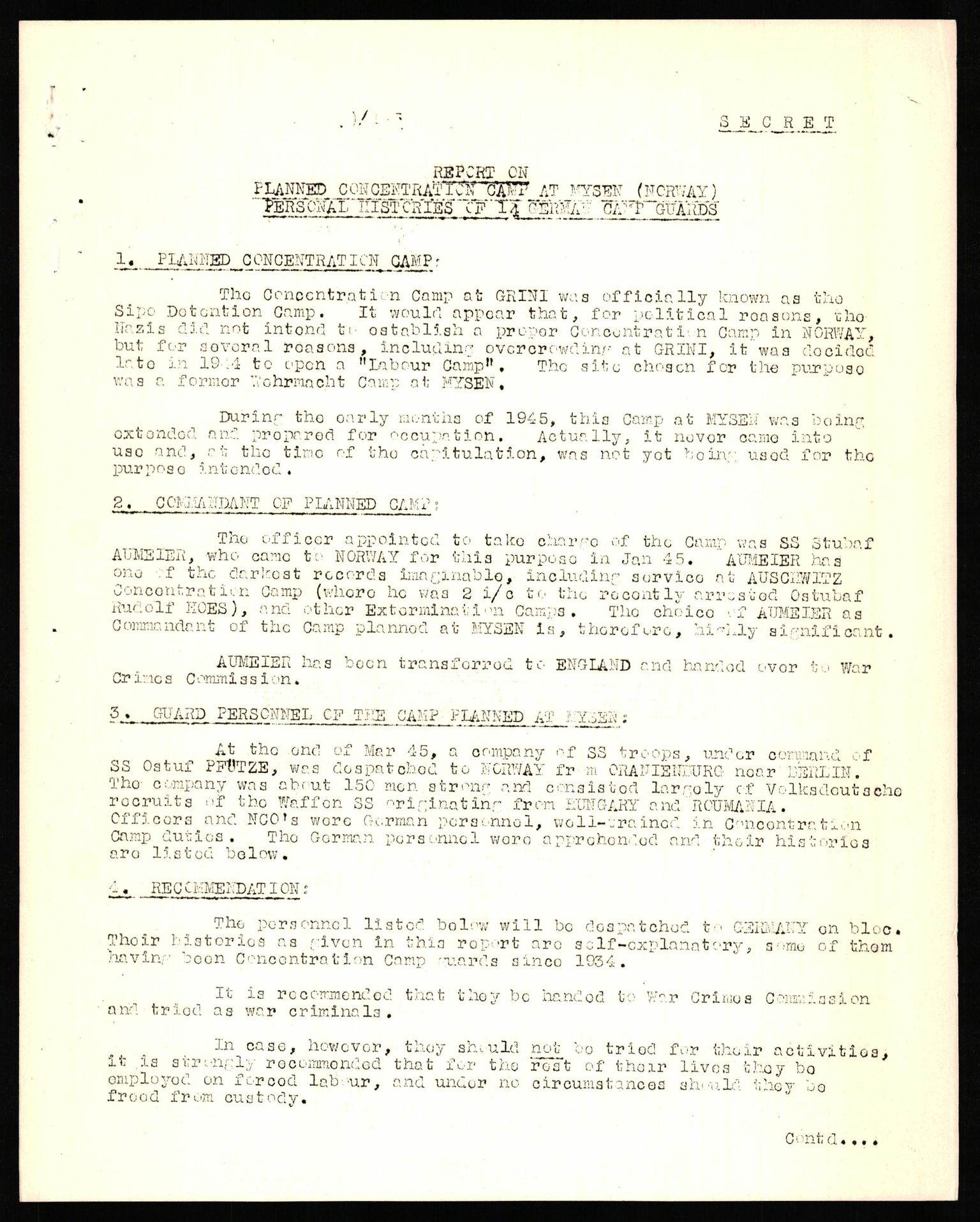 Forsvaret, Forsvarets overkommando II, RA/RAFA-3915/D/Db/L0041: CI Questionaires.  Diverse nasjonaliteter., 1945-1946, p. 337