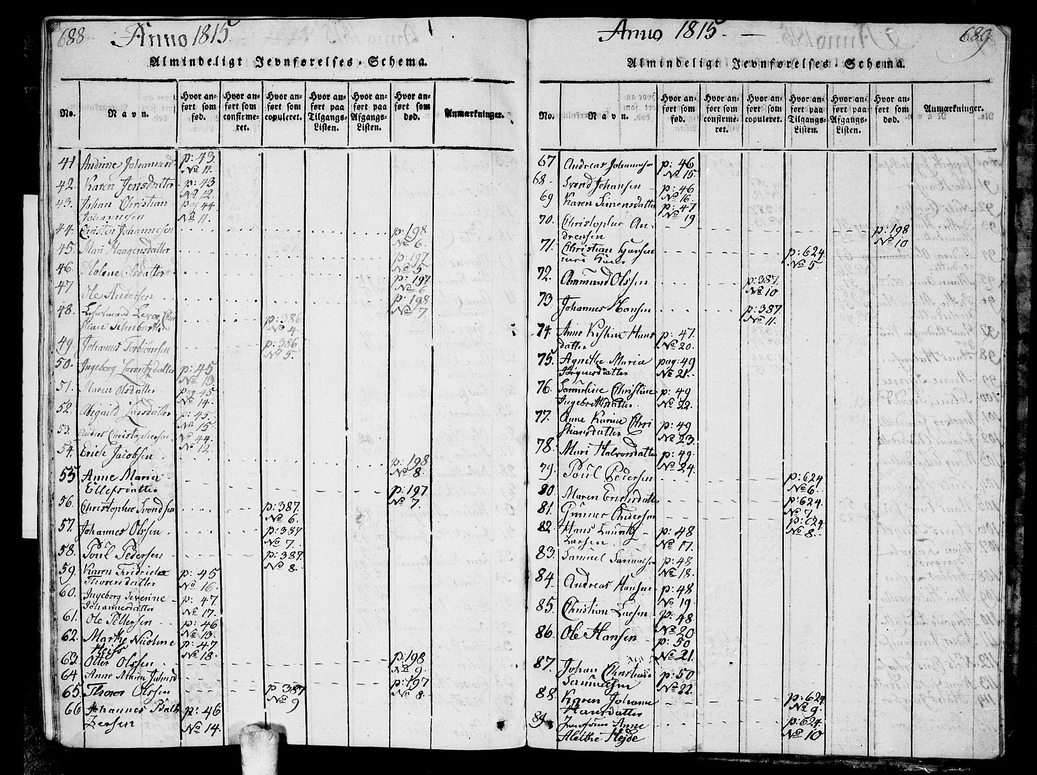 Ås prestekontor Kirkebøker, AV/SAO-A-10894/G/Ga/L0001: Parish register (copy) no. I 1, 1814-1820, p. 688-689