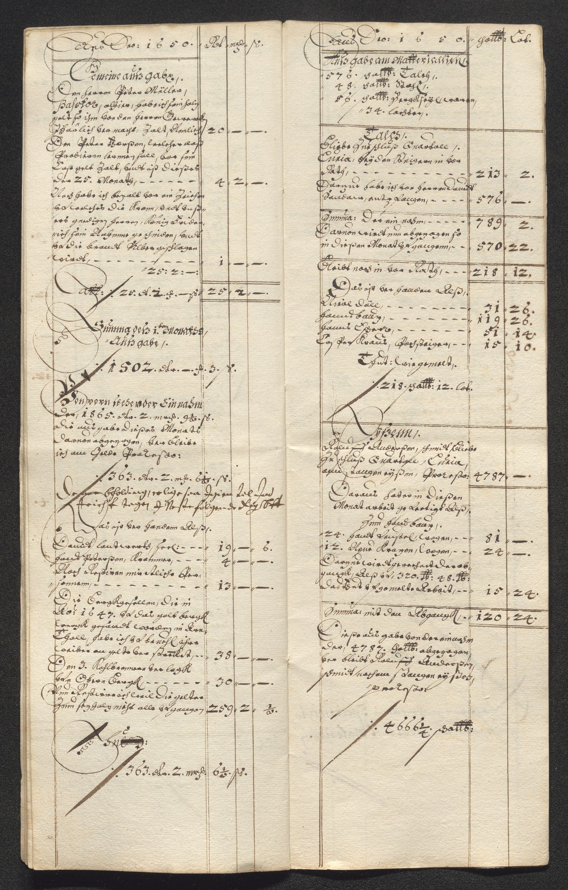 Kongsberg Sølvverk 1623-1816, AV/SAKO-EA-3135/001/D/Dc/Dcd/L0024: Utgiftsregnskap for gruver m.m. , 1650, p. 12