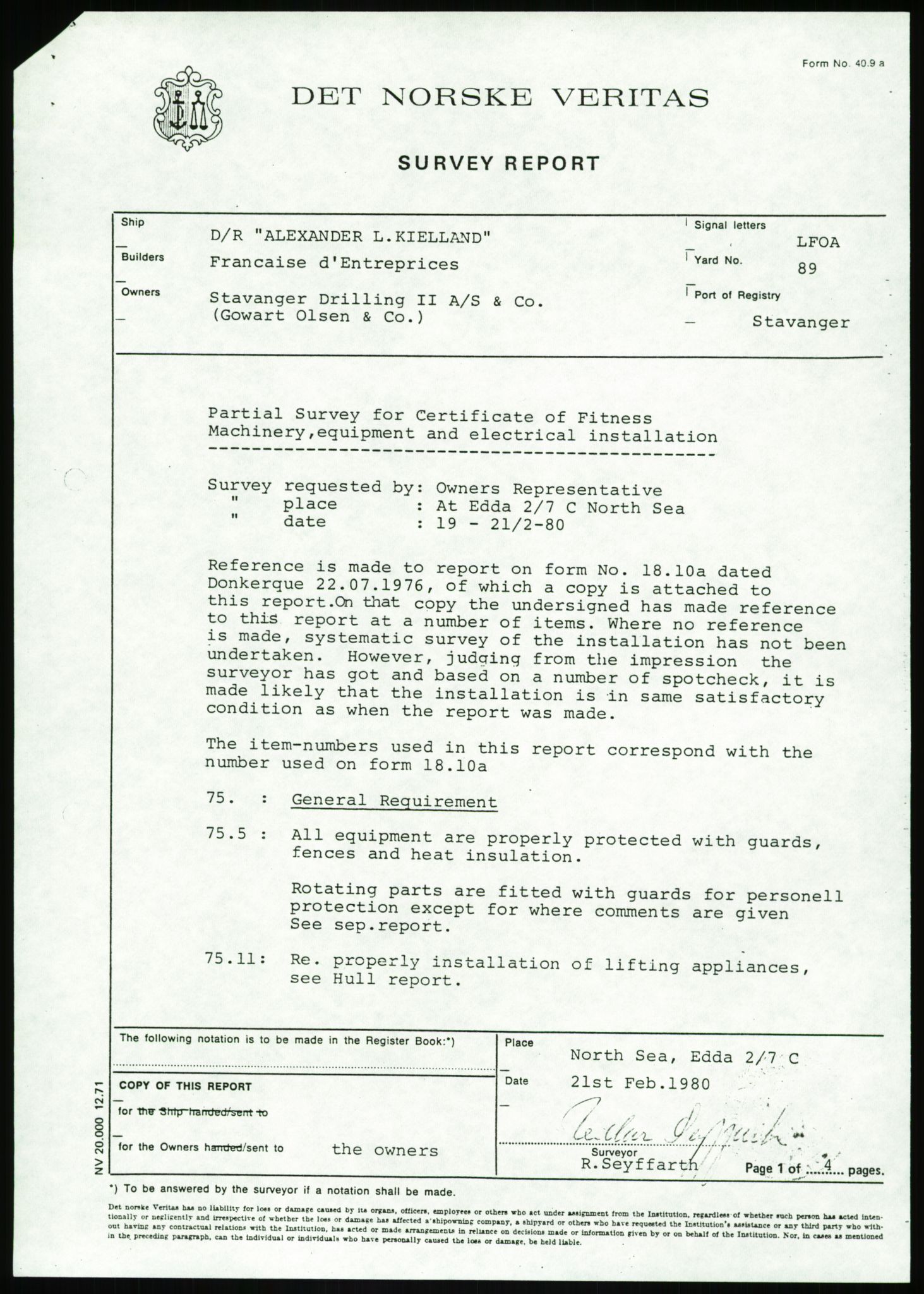 Justisdepartementet, Granskningskommisjonen ved Alexander Kielland-ulykken 27.3.1980, AV/RA-S-1165/D/L0002: I Det norske Veritas (I1-I5, I7-I11, I14-I17, I21-I28, I30-I31)/B Stavanger Drilling A/S (B4), 1980-1981, p. 662