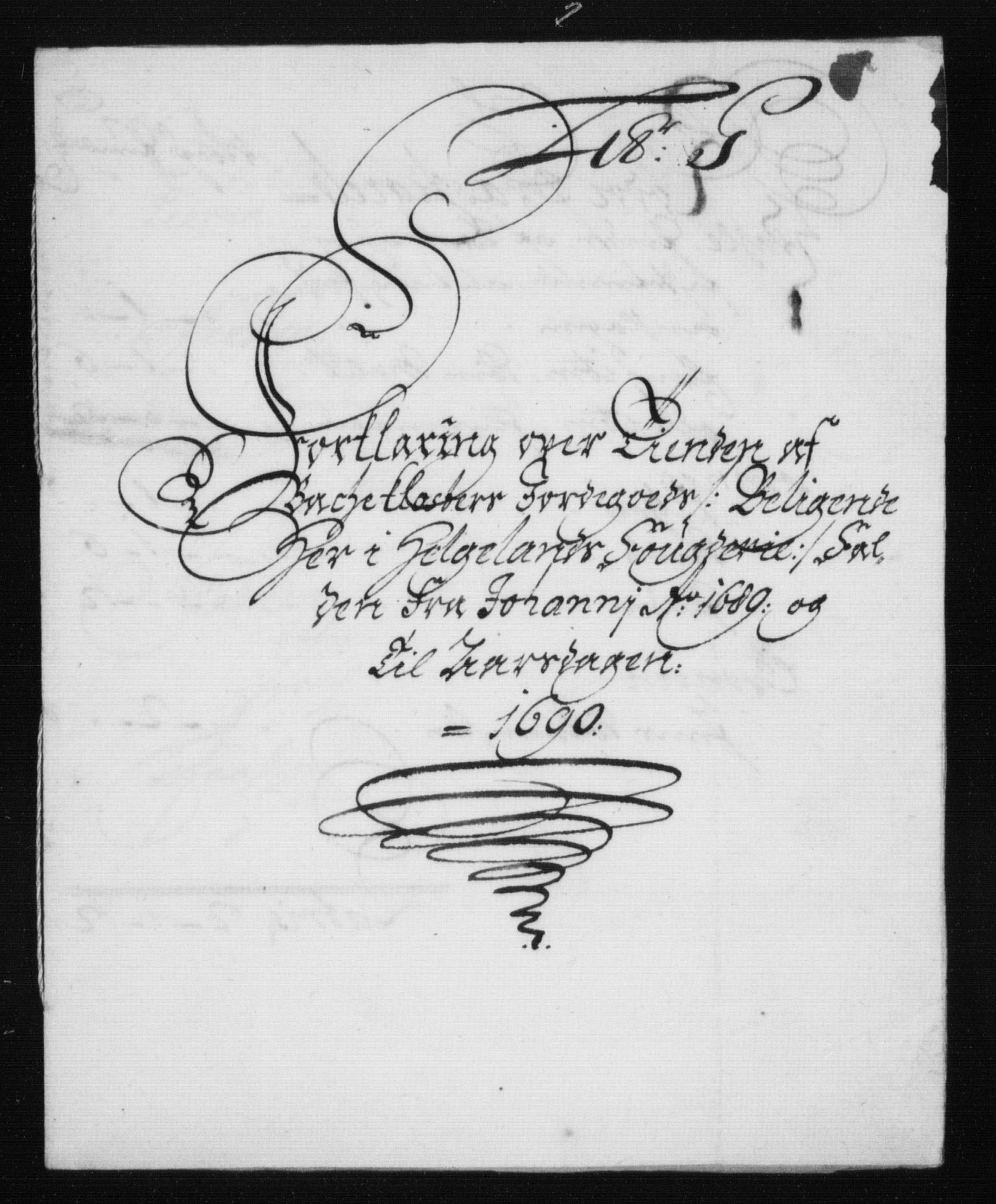 Rentekammeret inntil 1814, Reviderte regnskaper, Stiftamtstueregnskaper, Trondheim stiftamt og Nordland amt, AV/RA-EA-6044/R/Rh/L0015: Nordland amt, 1690