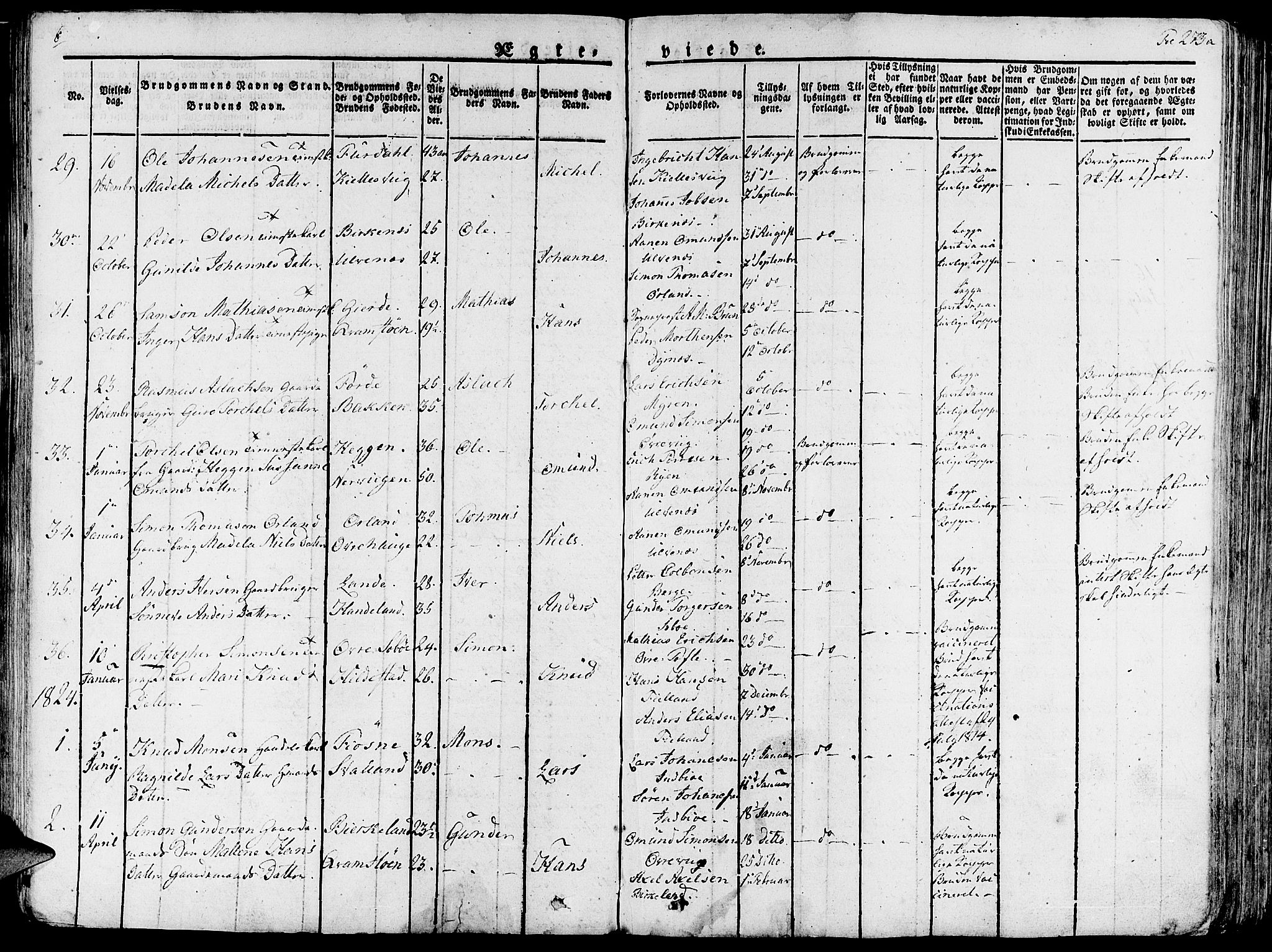 Fjelberg sokneprestembete, SAB/A-75201/H/Haa: Parish register (official) no. A 5, 1822-1834, p. 273