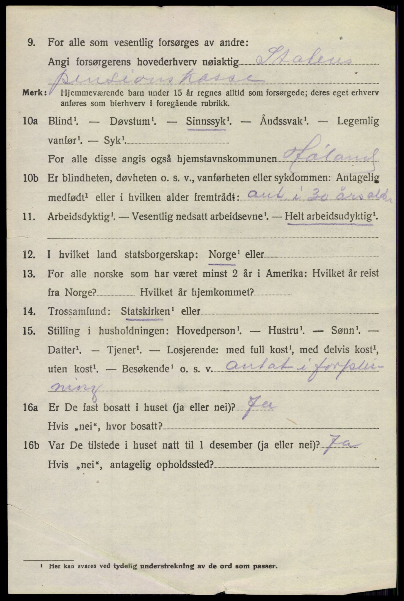 SAO, 1920 census for Høland, 1920, p. 6206