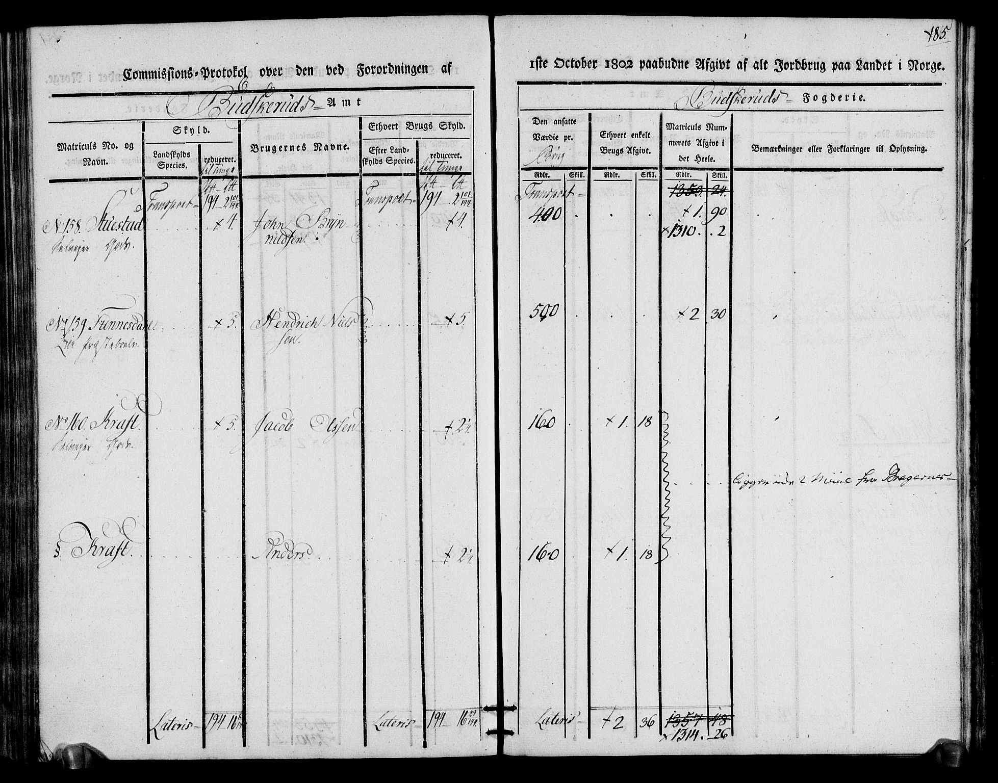 Rentekammeret inntil 1814, Realistisk ordnet avdeling, AV/RA-EA-4070/N/Ne/Nea/L0064: Buskerud fogderi. Kommisjonsprotokoll for Lier prestegjeld, 1803, p. 86