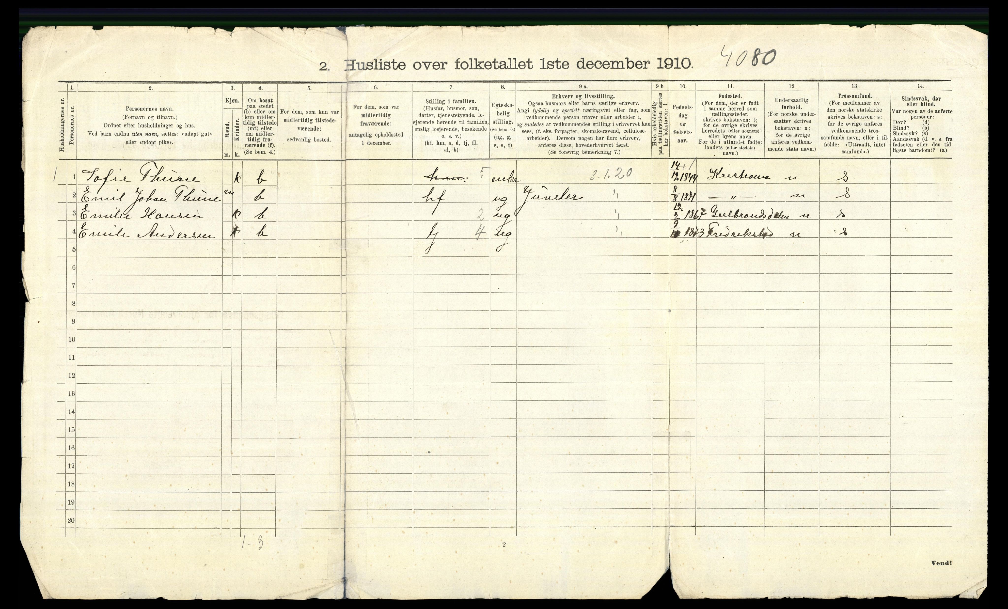 RA, 1910 census for Aker, 1910, p. 4296