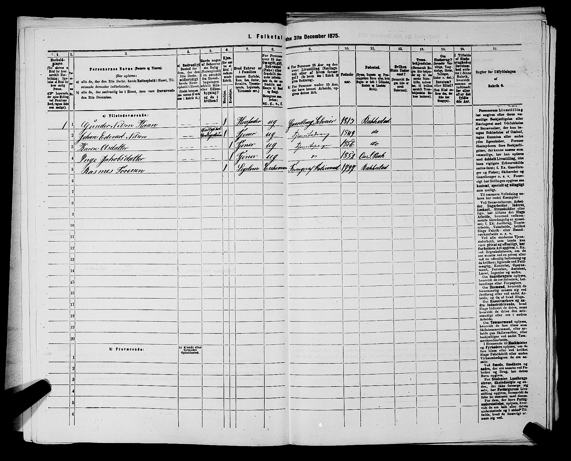 RA, 1875 census for 0128P Rakkestad, 1875, p. 457