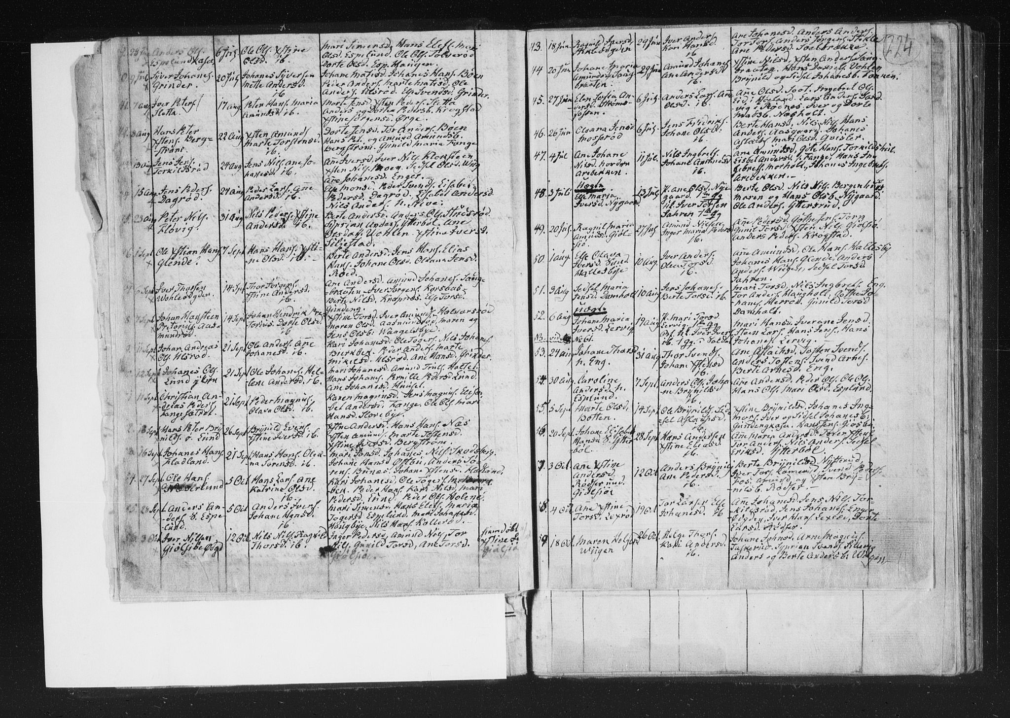 Aremark prestekontor Kirkebøker, AV/SAO-A-10899/F/Fc/L0001: Parish register (official) no. III 1, 1814-1834, p. 223-224