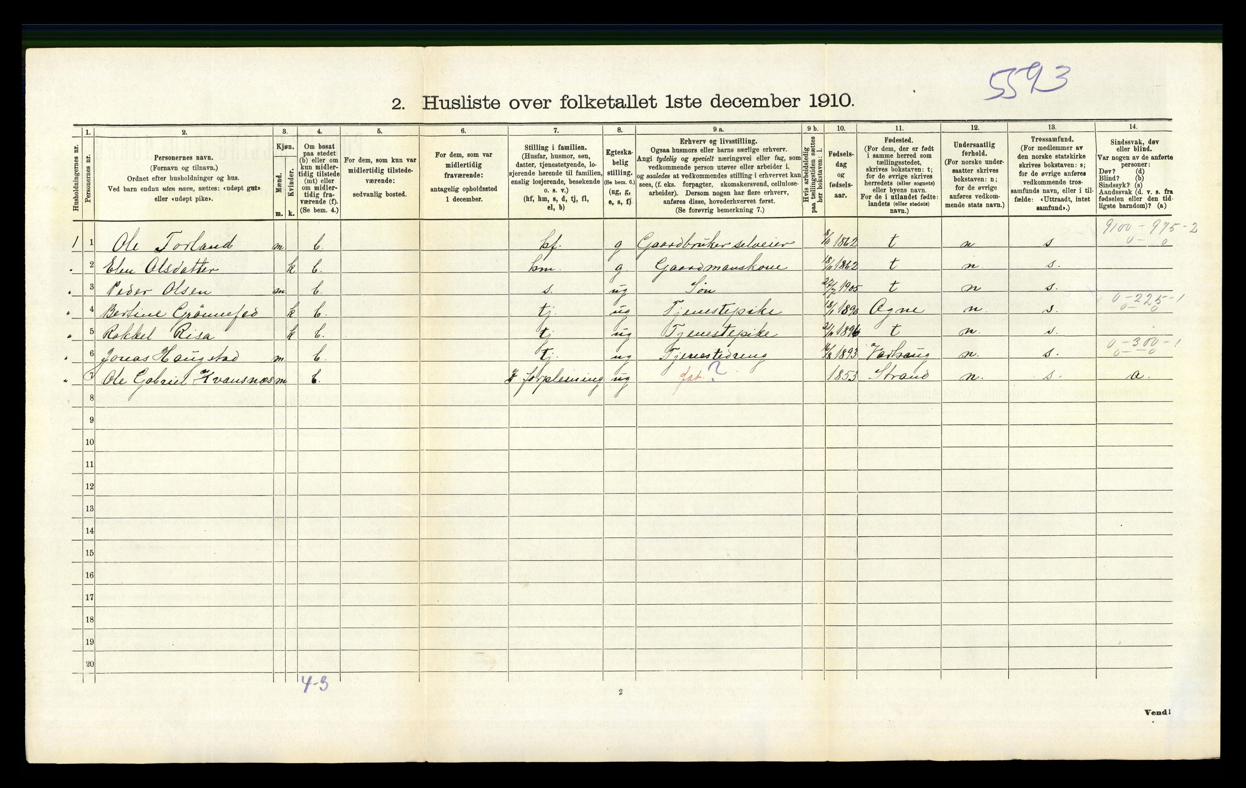 RA, 1910 census for Nærbø, 1910, p. 483