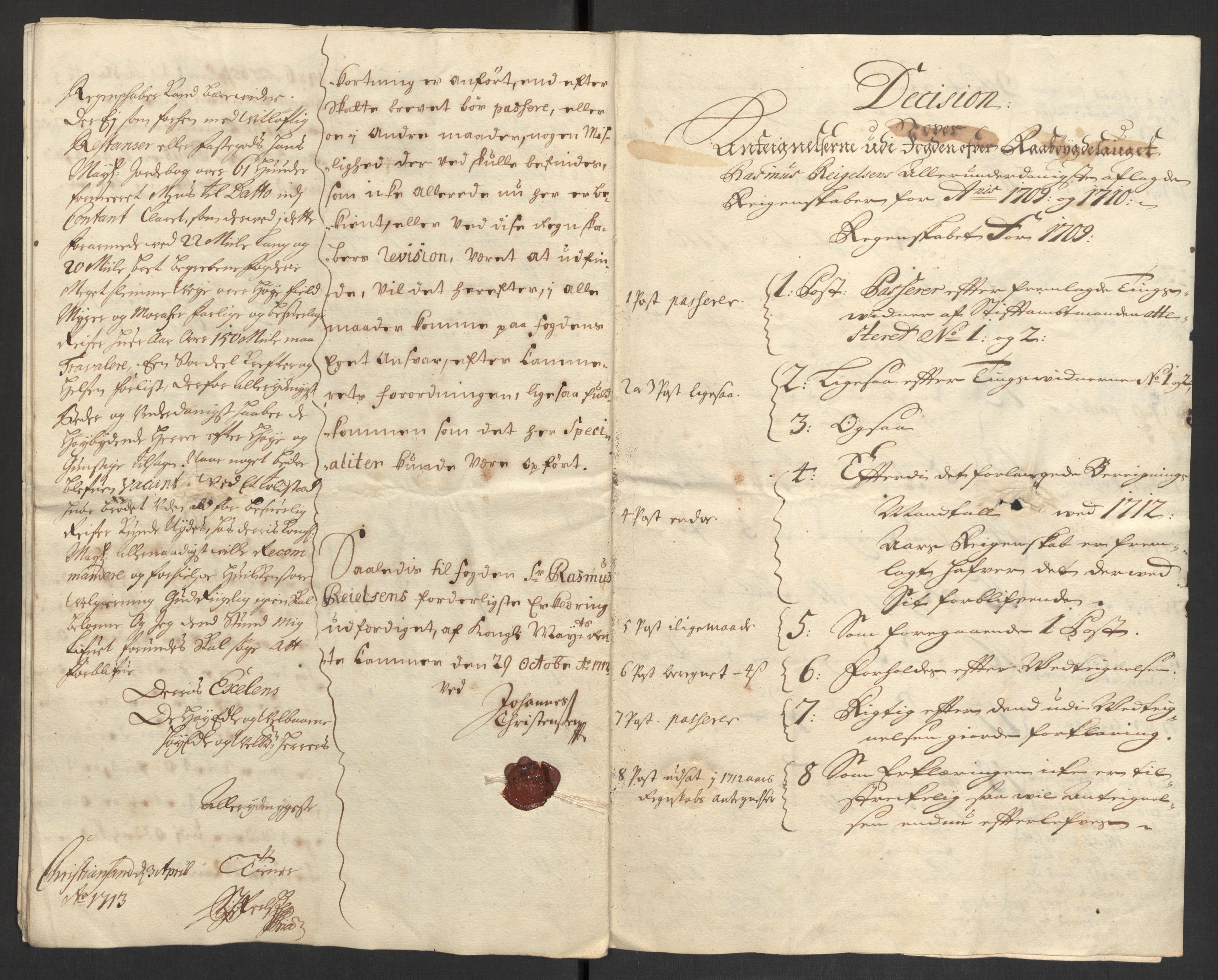 Rentekammeret inntil 1814, Reviderte regnskaper, Fogderegnskap, AV/RA-EA-4092/R40/L2449: Fogderegnskap Råbyggelag, 1709-1711, p. 222