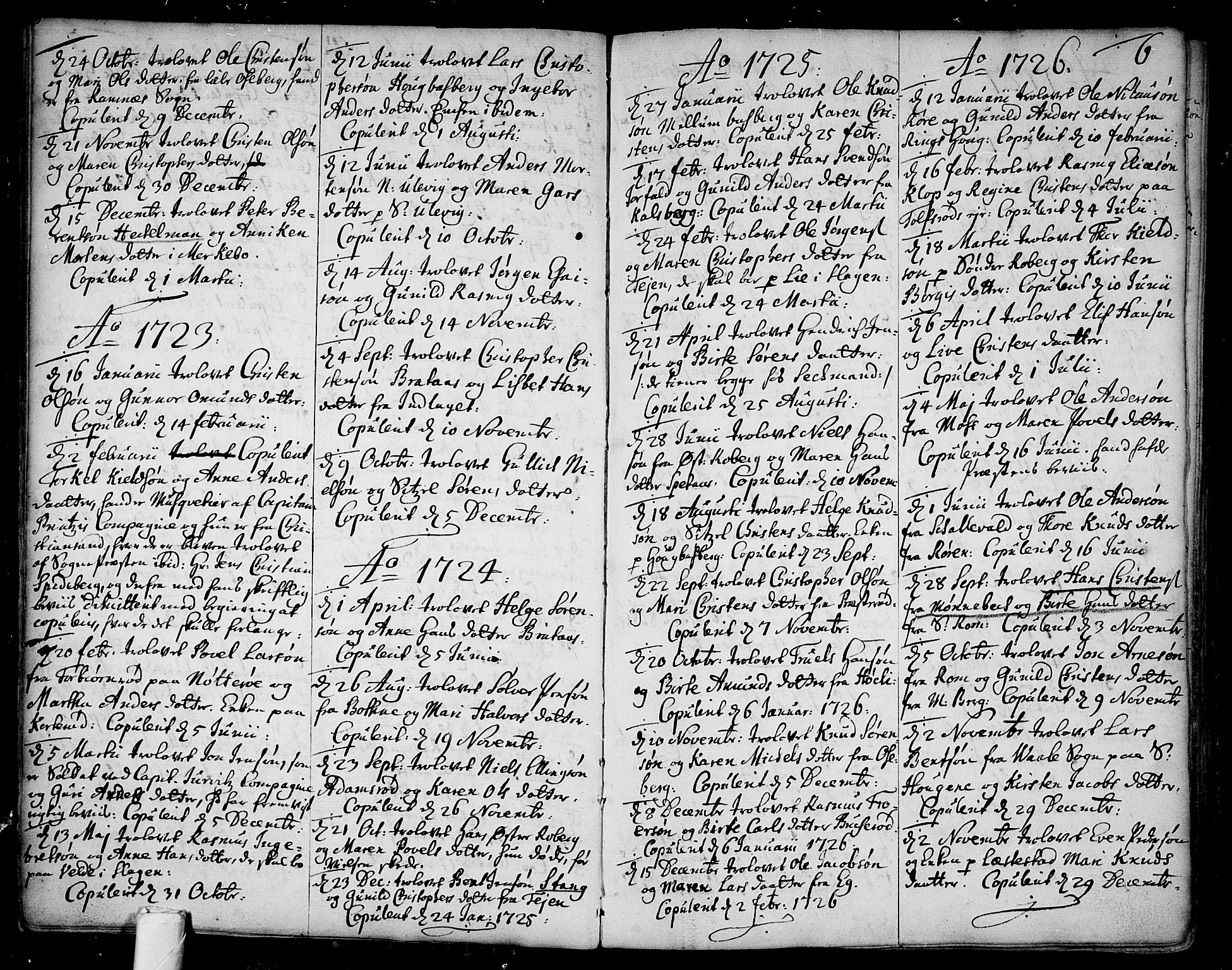 Sem kirkebøker, AV/SAKO-A-5/F/Fb/L0001: Parish register (official) no. II 1, 1702-1764, p. 6