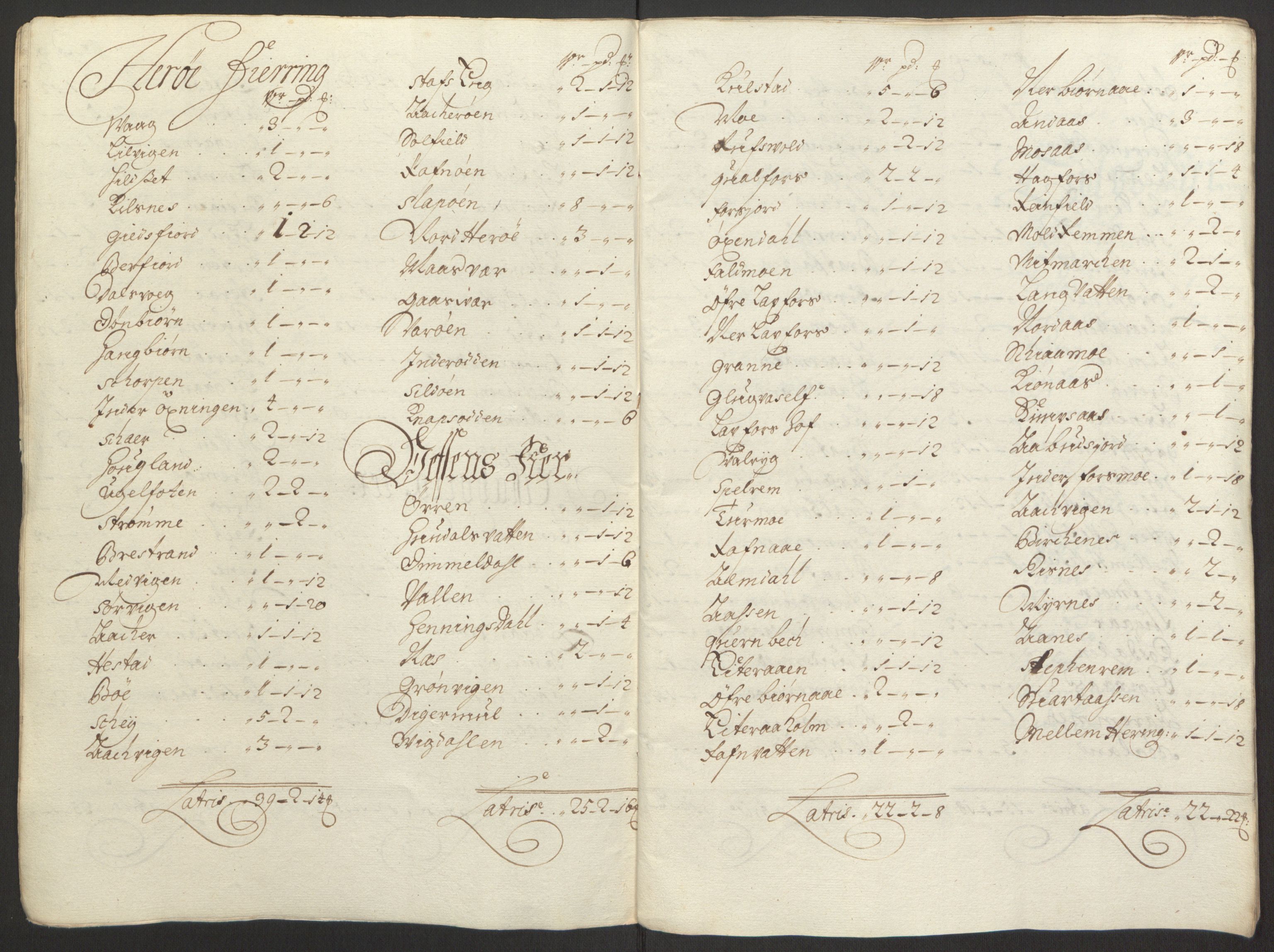 Rentekammeret inntil 1814, Reviderte regnskaper, Fogderegnskap, AV/RA-EA-4092/R65/L4505: Fogderegnskap Helgeland, 1693-1696, p. 482