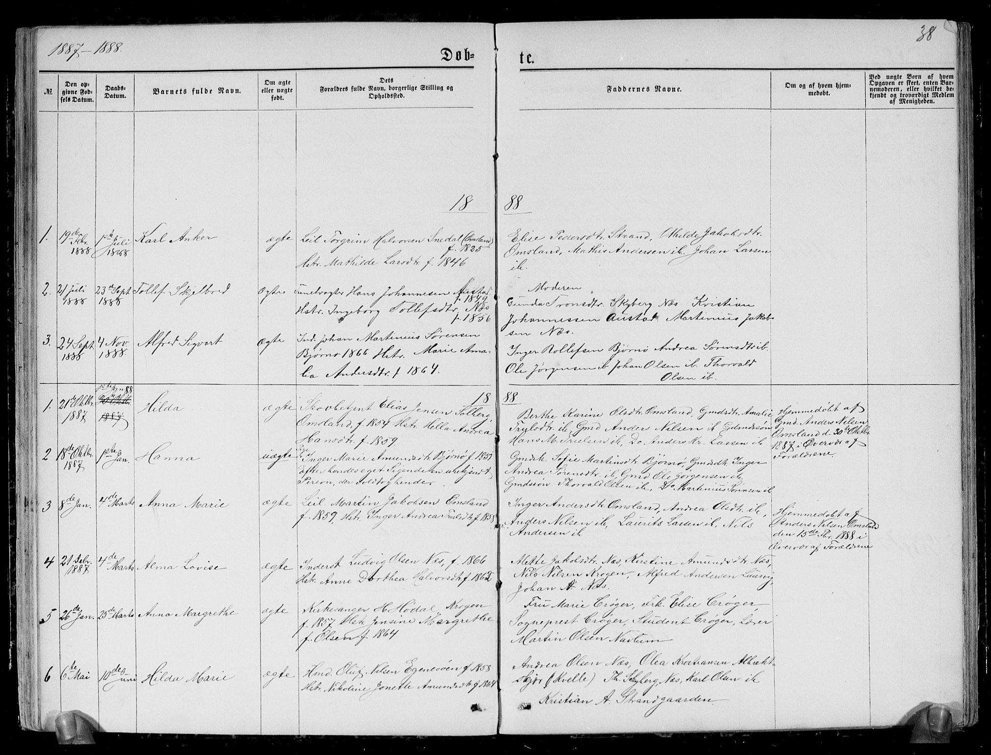 Brunlanes kirkebøker, AV/SAKO-A-342/G/Gc/L0001: Parish register (copy) no. III 1, 1866-1890, p. 38