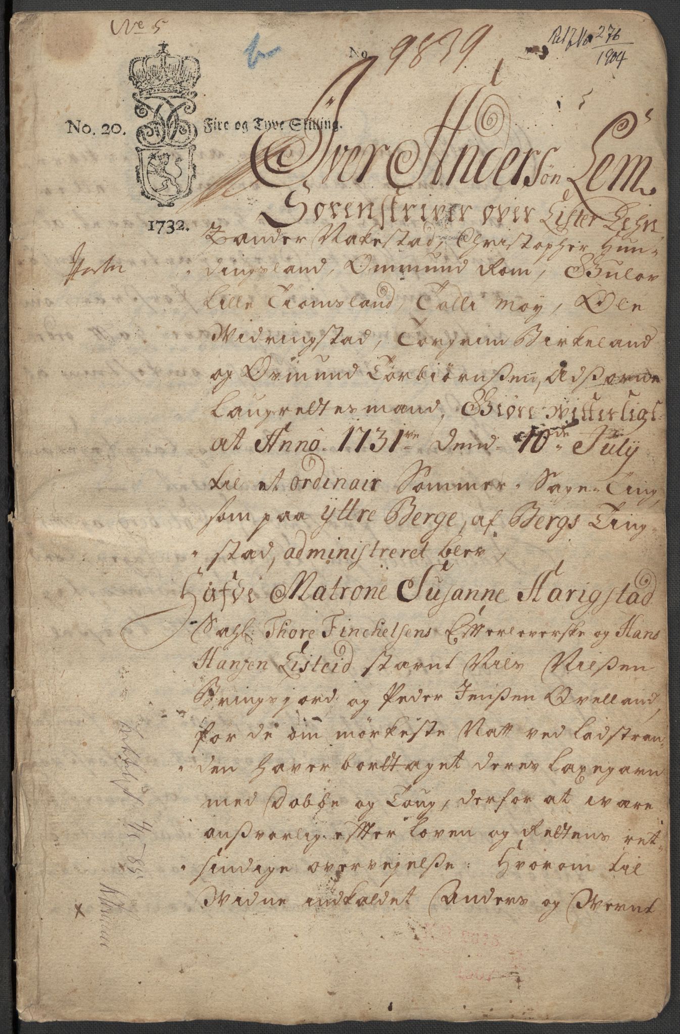 Riksarkivets diplomsamling, RA/EA-5965/F15/L0035: Prestearkiv - Vest-Agder, Sogn og Fjordane og Sør-Trøndelag, 1578-1787, p. 129