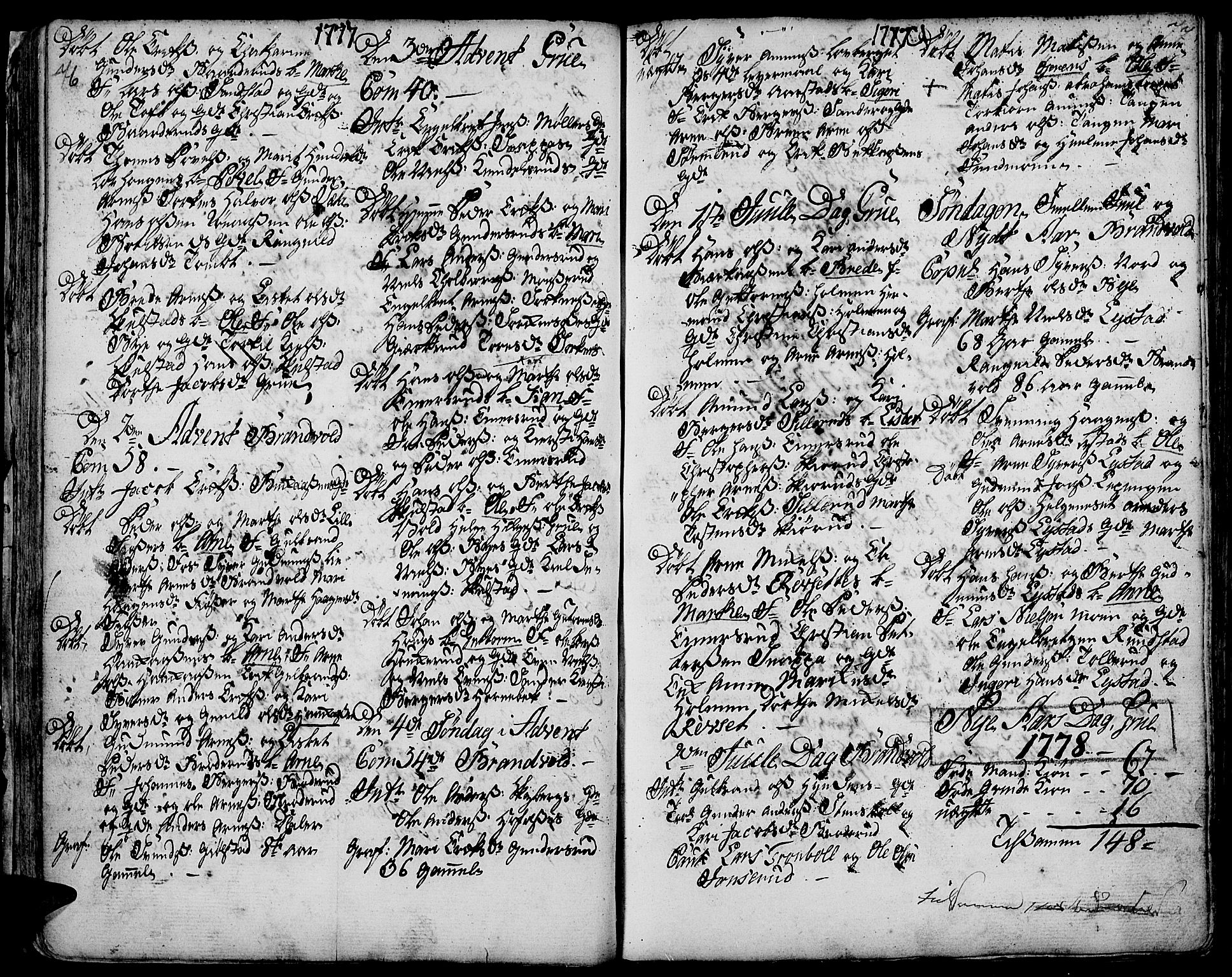 Grue prestekontor, AV/SAH-PREST-036/H/Ha/Haa/L0003: Parish register (official) no. 3, 1774-1792, p. 76-77