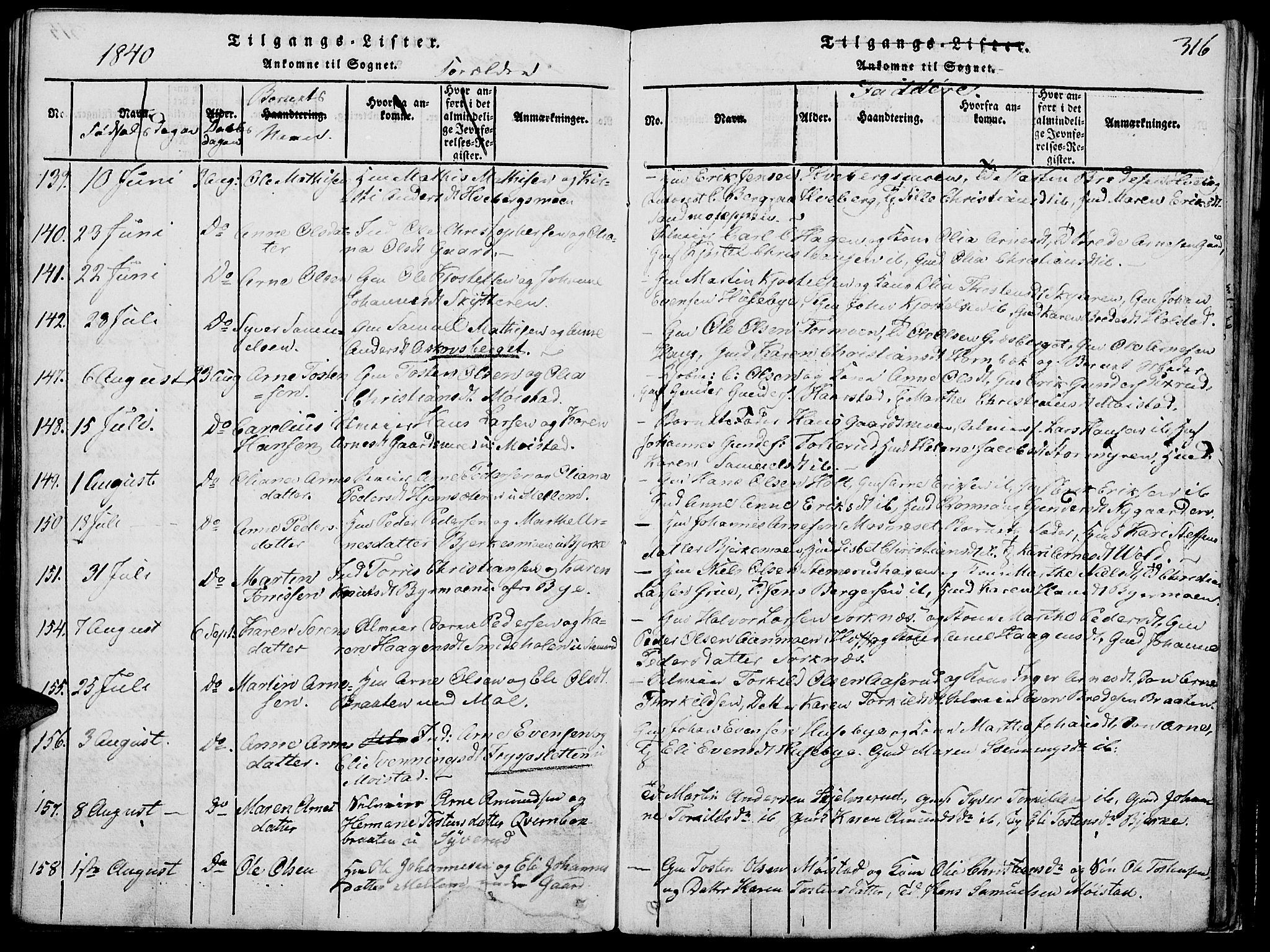 Grue prestekontor, AV/SAH-PREST-036/H/Ha/Hab/L0002: Parish register (copy) no. 2, 1815-1841, p. 316