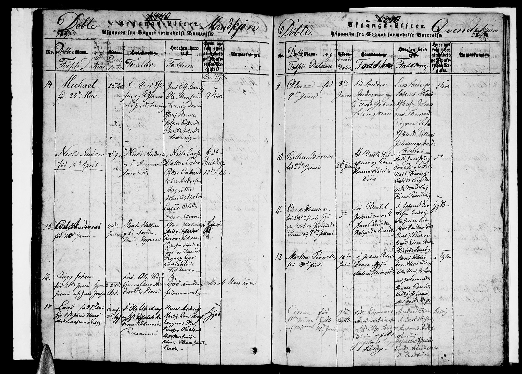 Ministerialprotokoller, klokkerbøker og fødselsregistre - Nordland, AV/SAT-A-1459/847/L0676: Parish register (copy) no. 847C04, 1821-1853, p. 563-564