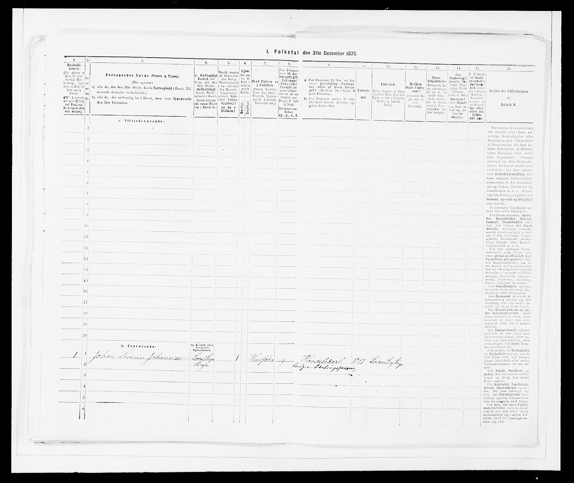 SAB, 1875 Census for 1447P Innvik, 1875, p. 888