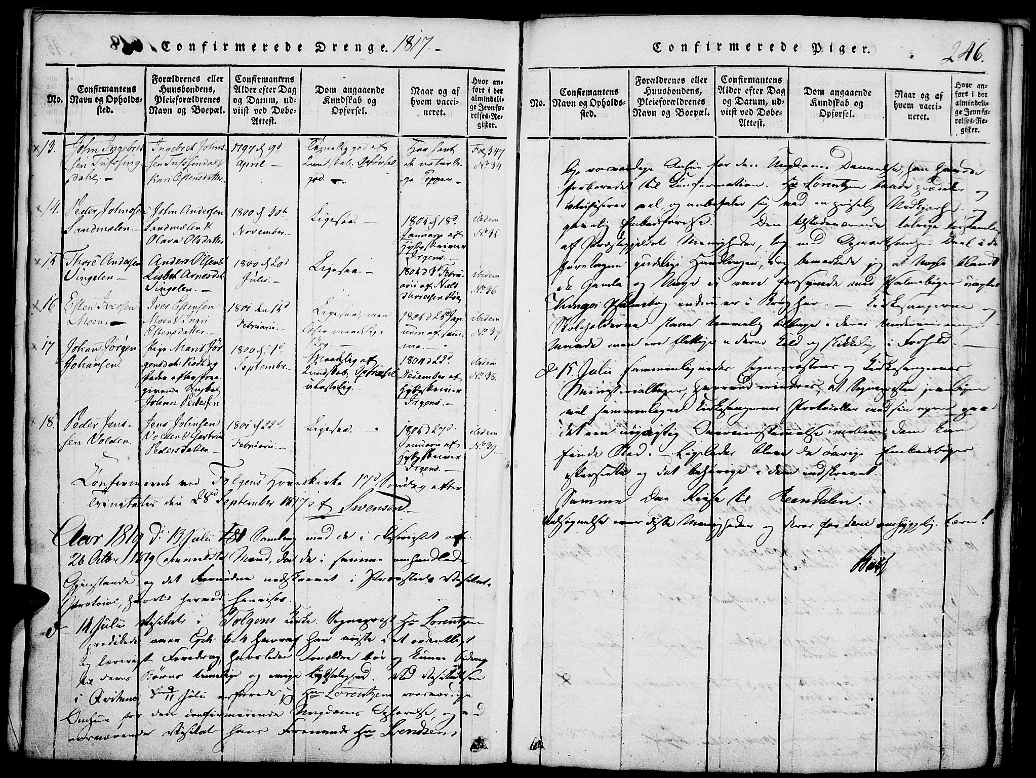 Tolga prestekontor, SAH/PREST-062/K/L0004: Parish register (official) no. 4, 1815-1836, p. 246