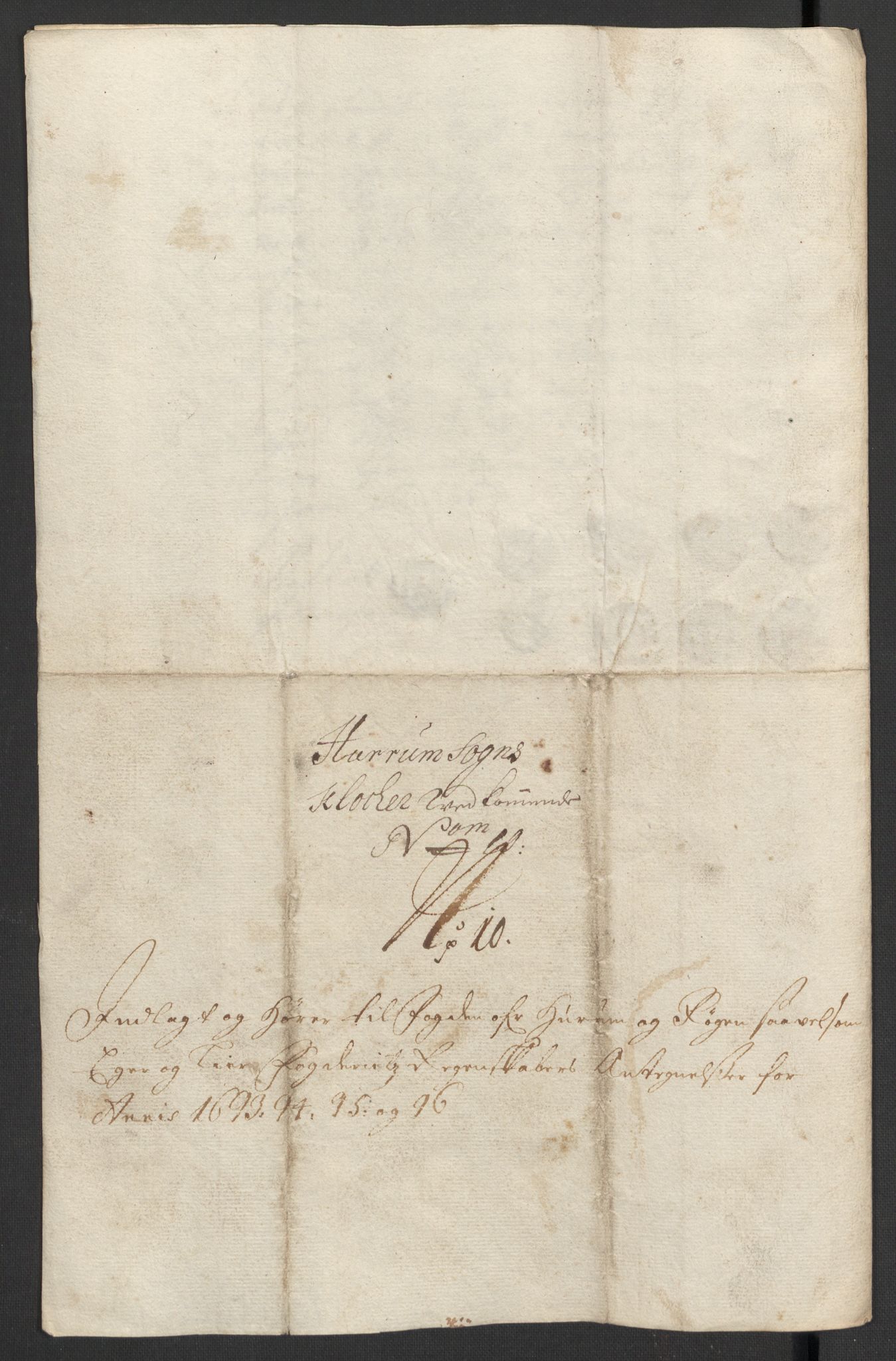 Rentekammeret inntil 1814, Reviderte regnskaper, Fogderegnskap, RA/EA-4092/R30/L1695: Fogderegnskap Hurum, Røyken, Eiker og Lier, 1697, p. 215