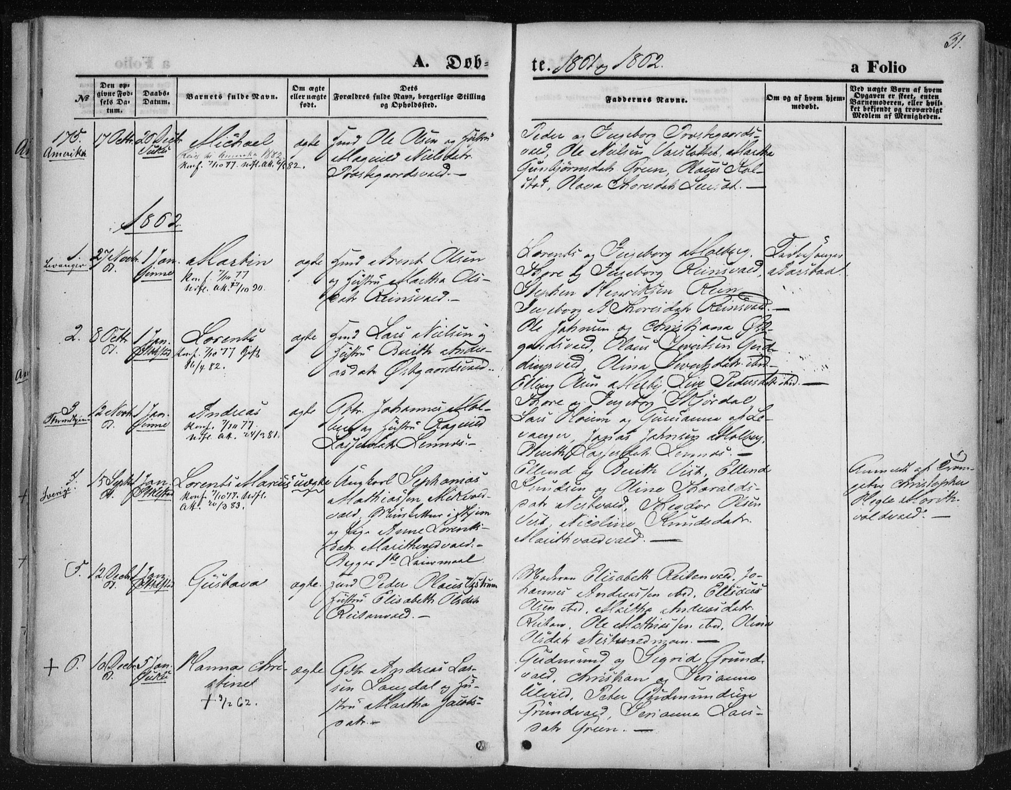 Ministerialprotokoller, klokkerbøker og fødselsregistre - Nord-Trøndelag, SAT/A-1458/723/L0241: Parish register (official) no. 723A10, 1860-1869, p. 31