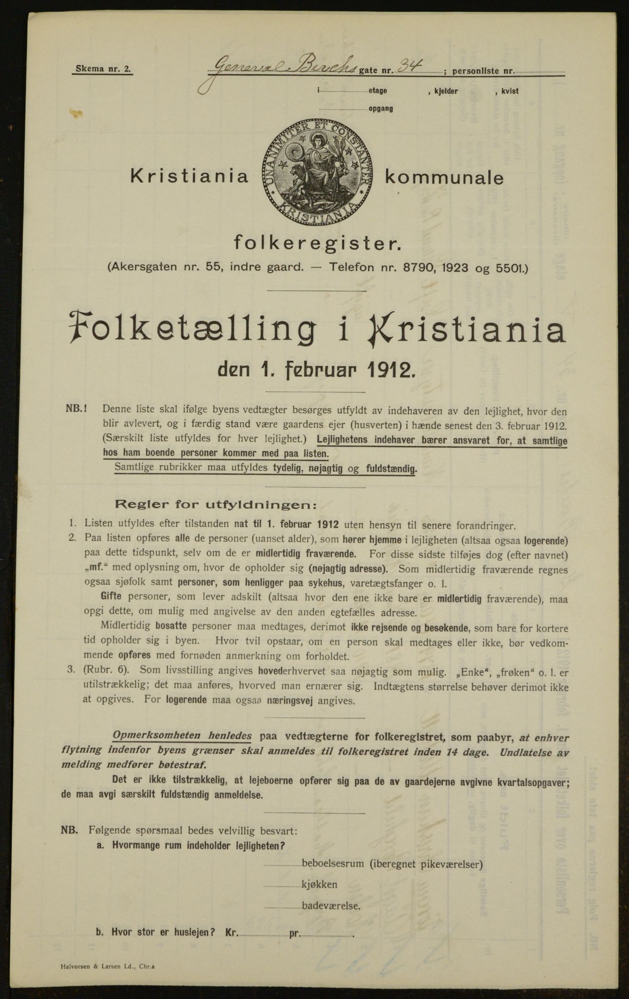 OBA, Municipal Census 1912 for Kristiania, 1912, p. 28985