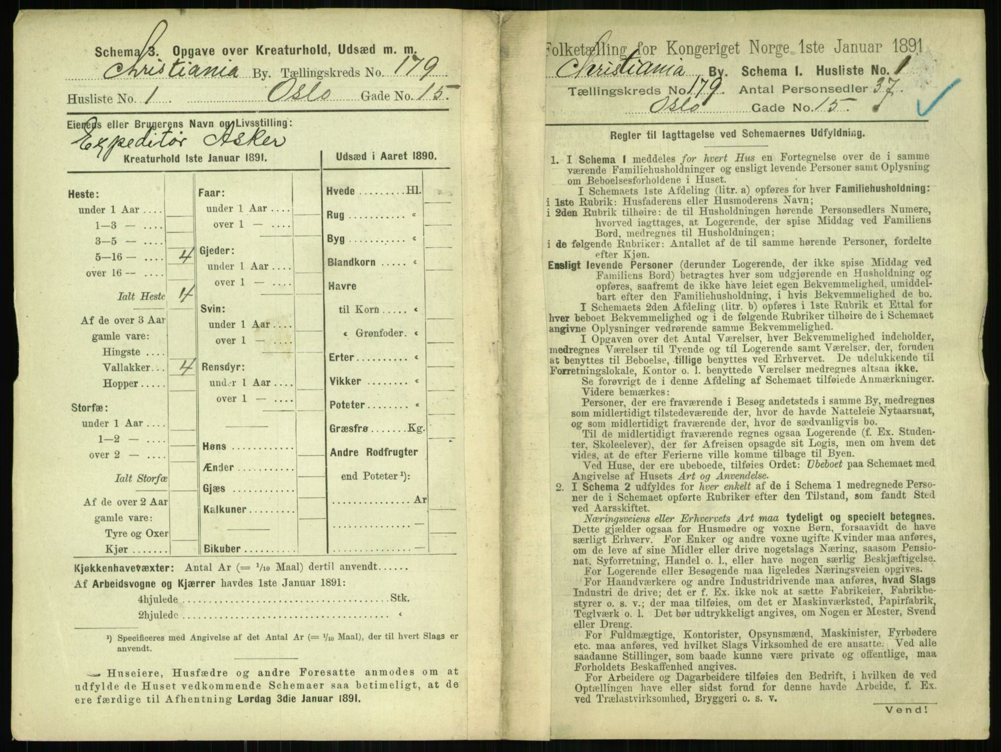 RA, 1891 census for 0301 Kristiania, 1891, p. 107914