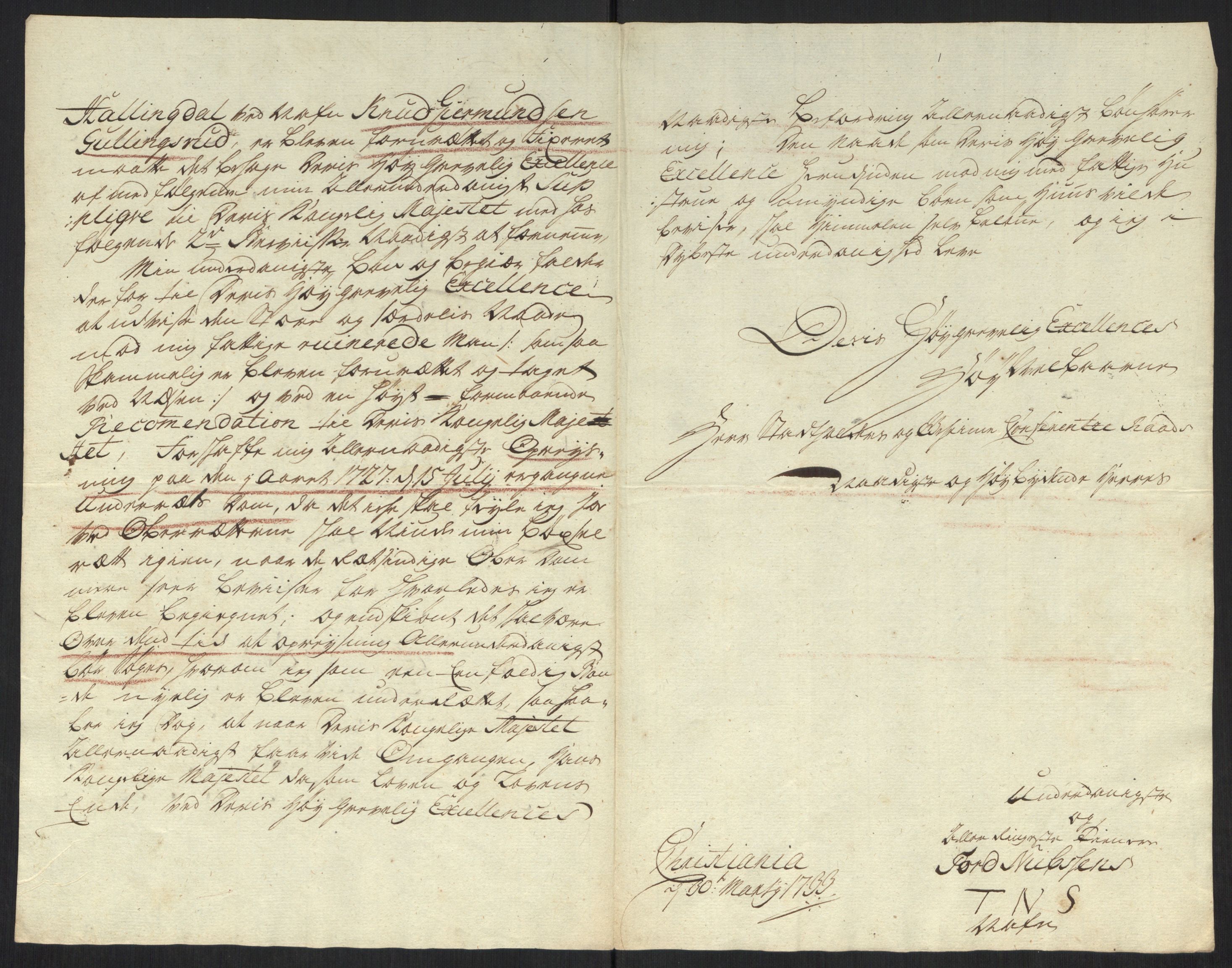 Stattholderembetet 1572-1771, AV/RA-EA-2870/Ef/L0107: Brev fra embetsmenn og andre, 1733-1734, p. 59