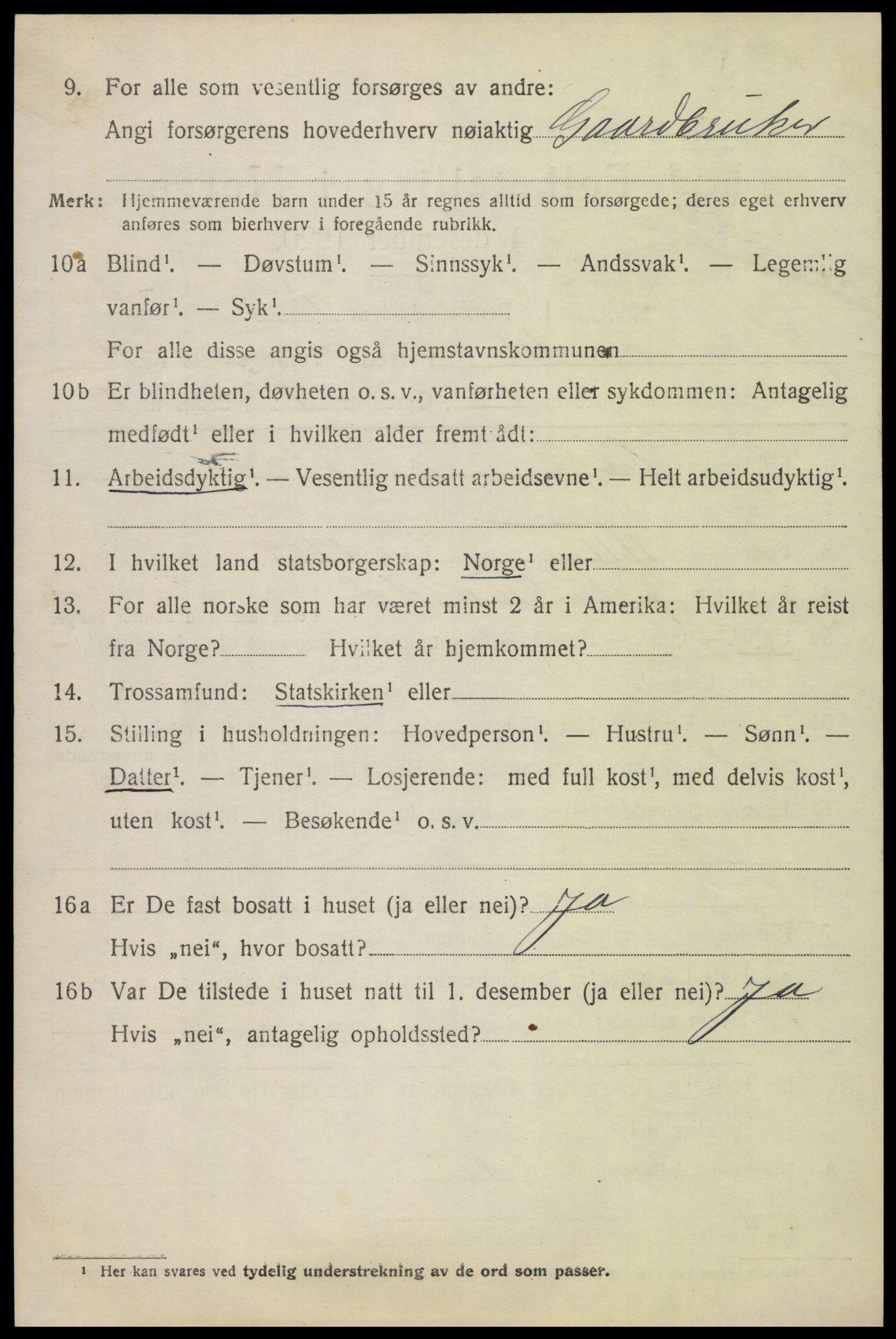 SAH, 1920 census for Østre Gausdal, 1920, p. 5839