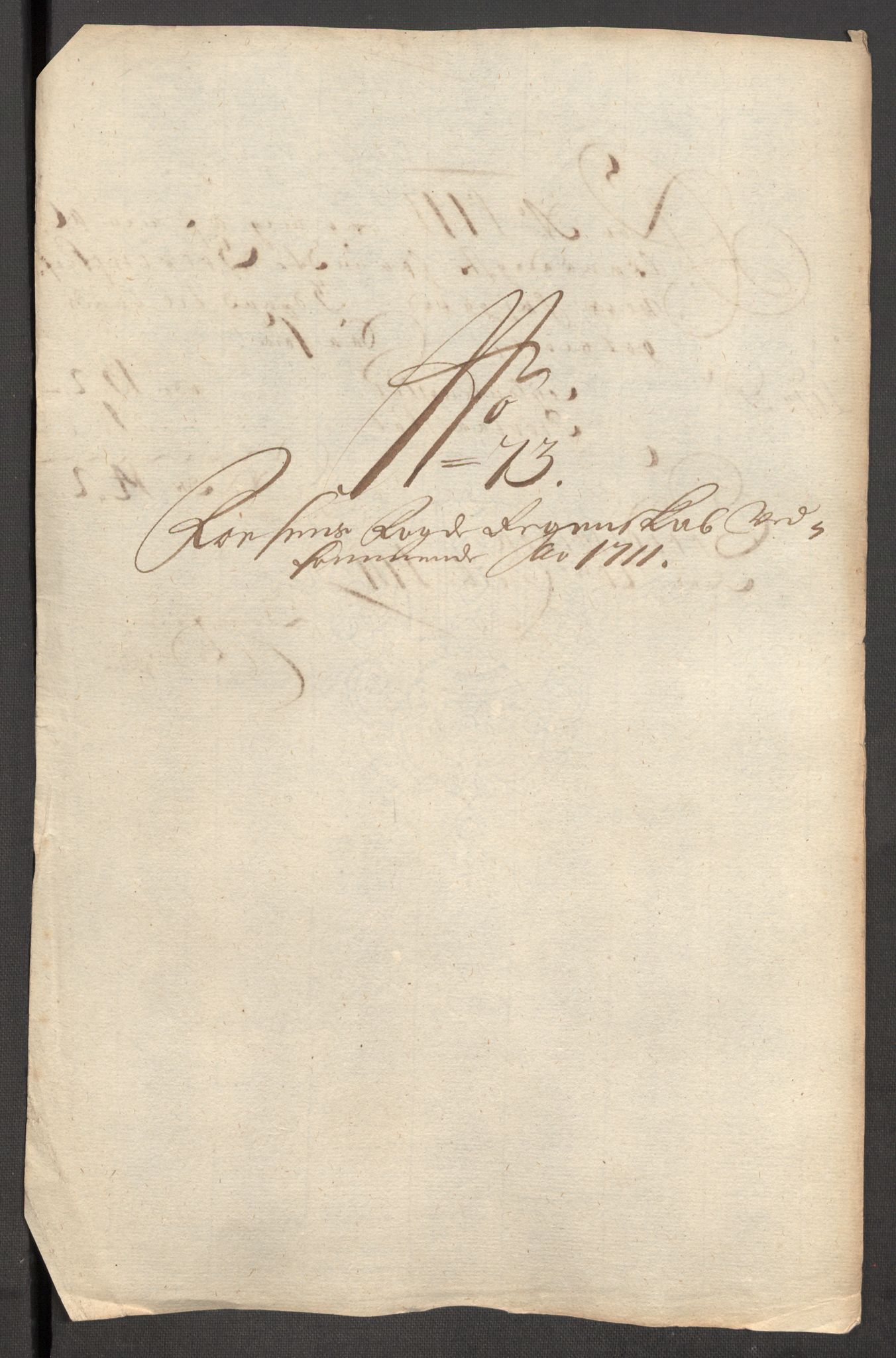 Rentekammeret inntil 1814, Reviderte regnskaper, Fogderegnskap, AV/RA-EA-4092/R57/L3860: Fogderegnskap Fosen, 1711, p. 192