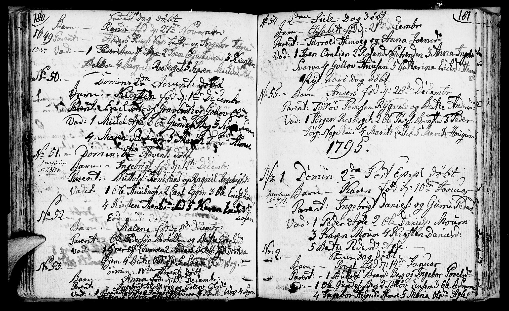 Ministerialprotokoller, klokkerbøker og fødselsregistre - Nord-Trøndelag, SAT/A-1458/749/L0468: Parish register (official) no. 749A02, 1787-1817, p. 180-181