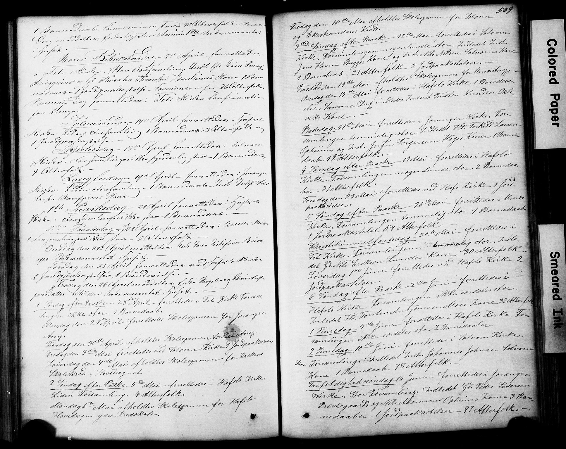 Hafslo sokneprestembete, SAB/A-80301/H/Hab/Haba/L0001: Parish register (copy) no. A 1, 1866-1908, p. 509