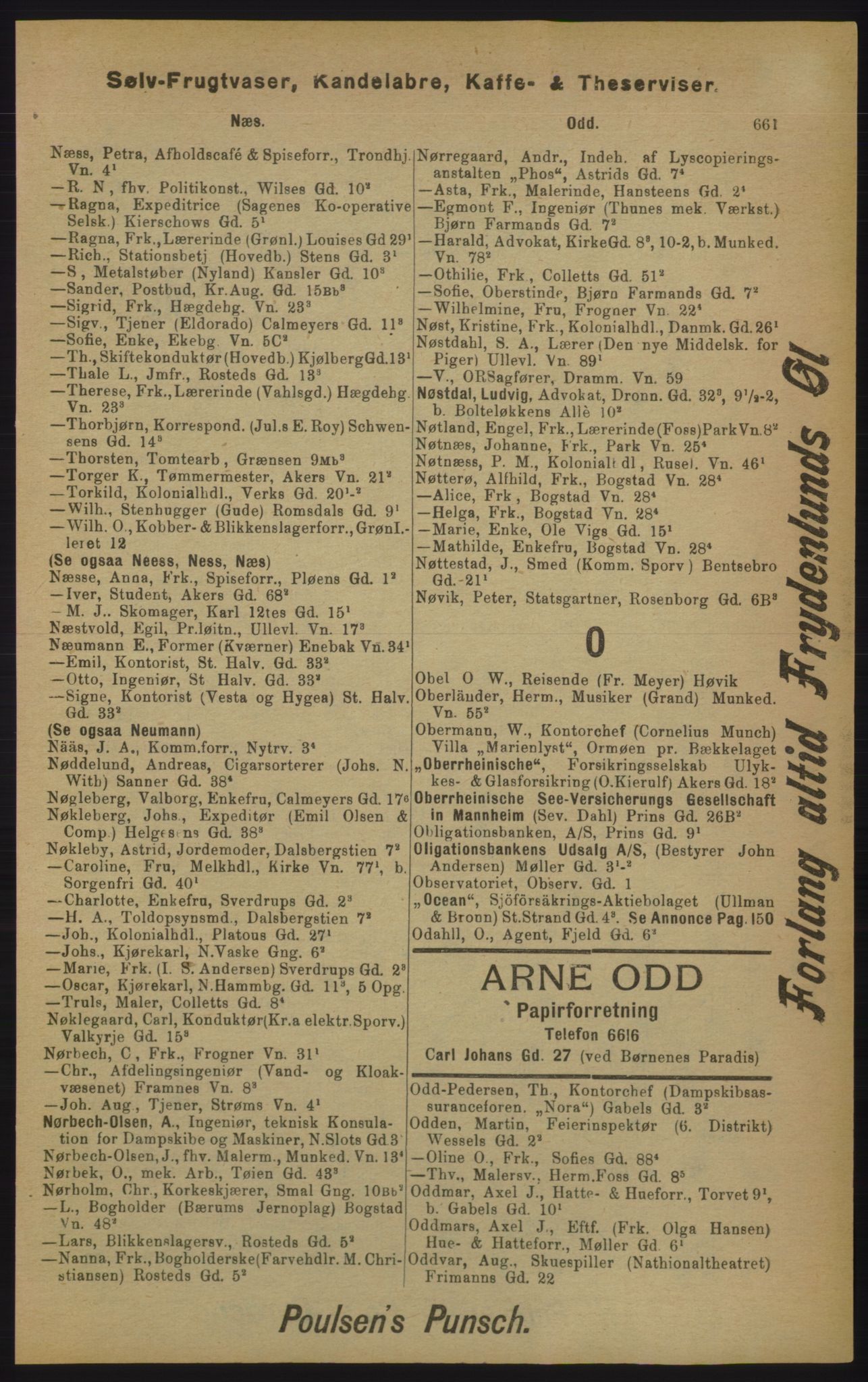 Kristiania/Oslo adressebok, PUBL/-, 1905, p. 661