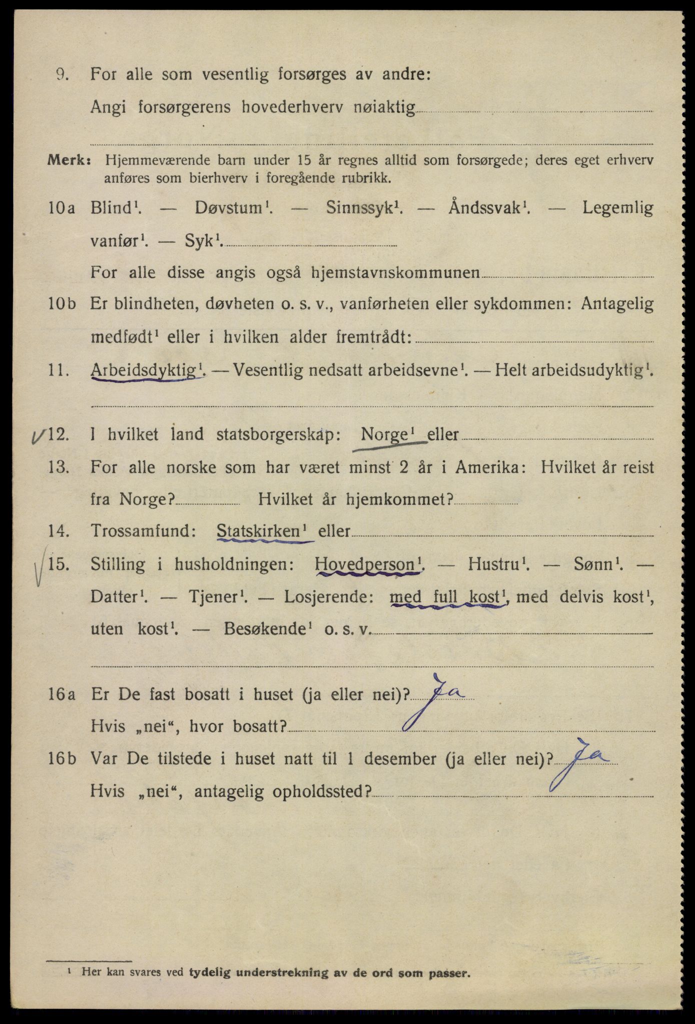 SAO, 1920 census for Kristiania, 1920, p. 284286