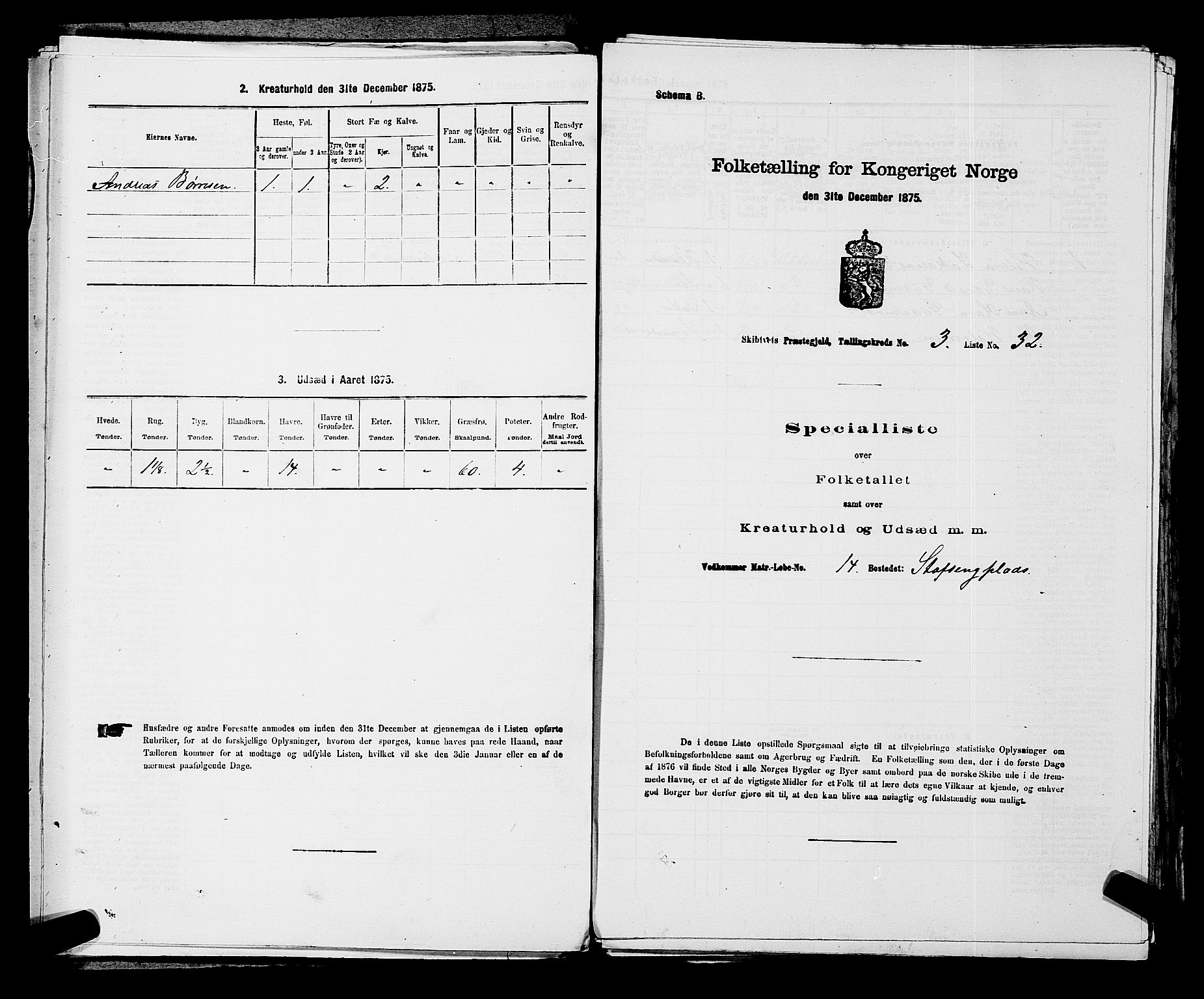 RA, 1875 census for 0127P Skiptvet, 1875, p. 496