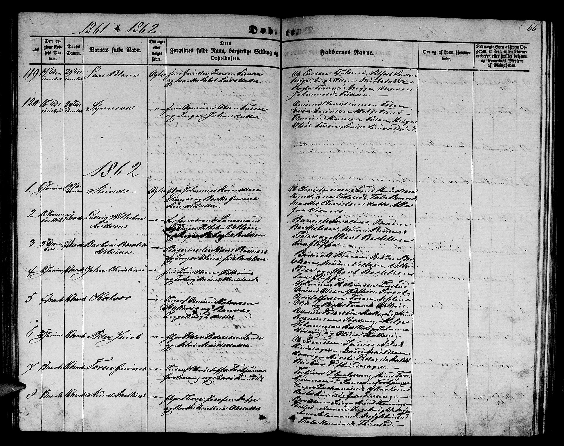 Avaldsnes sokneprestkontor, SAST/A -101851/H/Ha/Hab/L0003: Parish register (copy) no. B 3, 1857-1871, p. 66