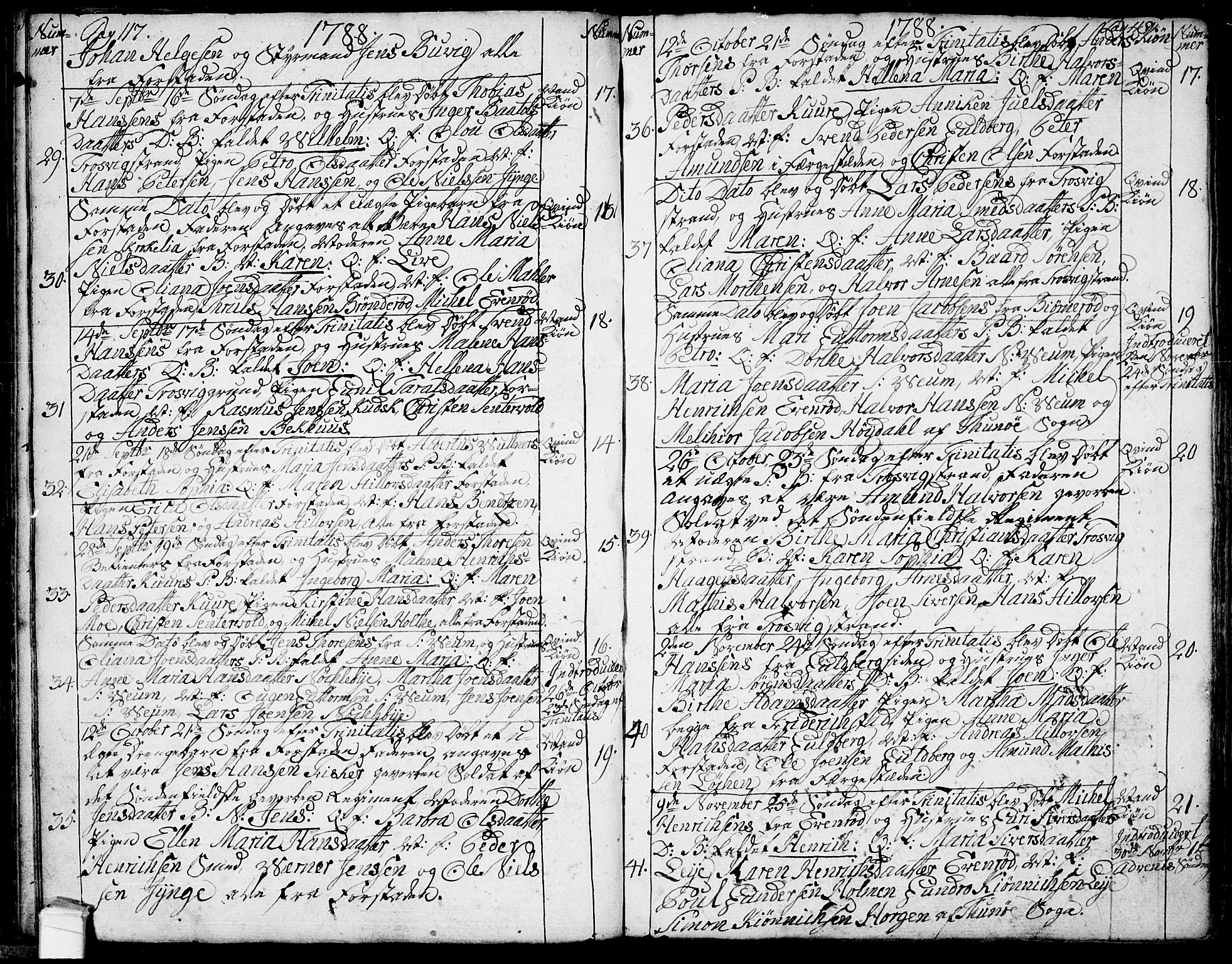 Glemmen prestekontor Kirkebøker, AV/SAO-A-10908/F/Fa/L0002: Parish register (official) no. 2, 1771-1803, p. 117-118